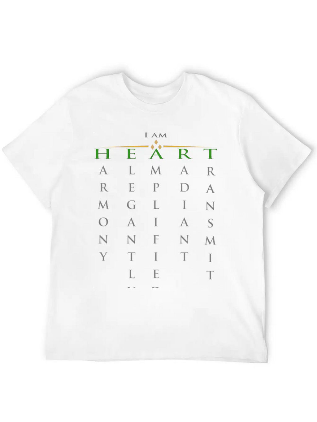I Am Heart Timeless Short Sleeve Tee – Comfy And Minimalist Design