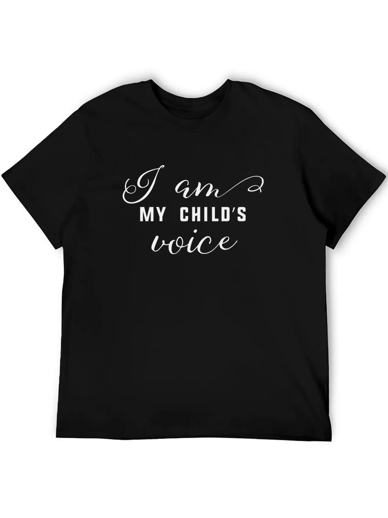 I Am My Child's Voice Timeless Short Sleeve Tee – Comfy And Minimalist Design