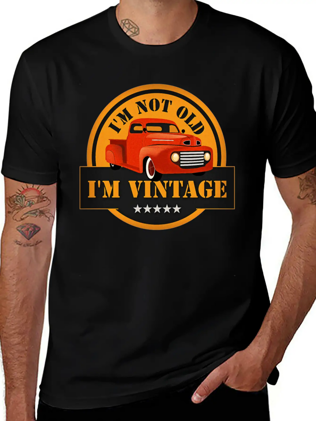 I Am Not Old I Am Vintage Classic Truck Timeless Short Sleeve Tee – Comfy And Minimalist Design