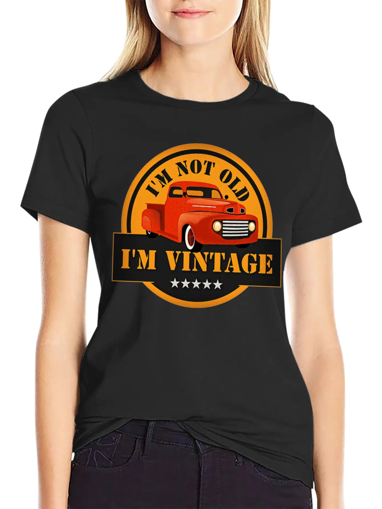 I Am Not Old I Am Vintage Classic Truck Timeless Short Sleeve Tee – Comfy And Minimalist Design