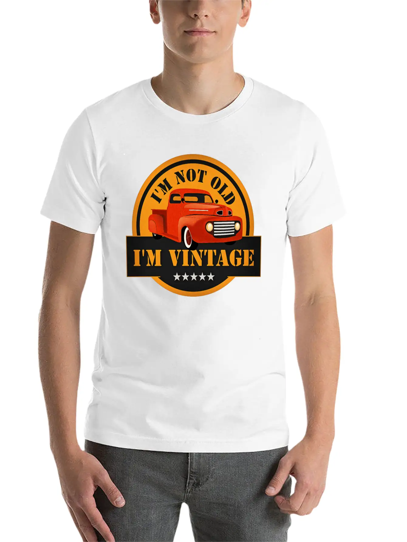 I Am Not Old I Am Vintage Classic Truck Timeless Short Sleeve Tee – Comfy And Minimalist Design