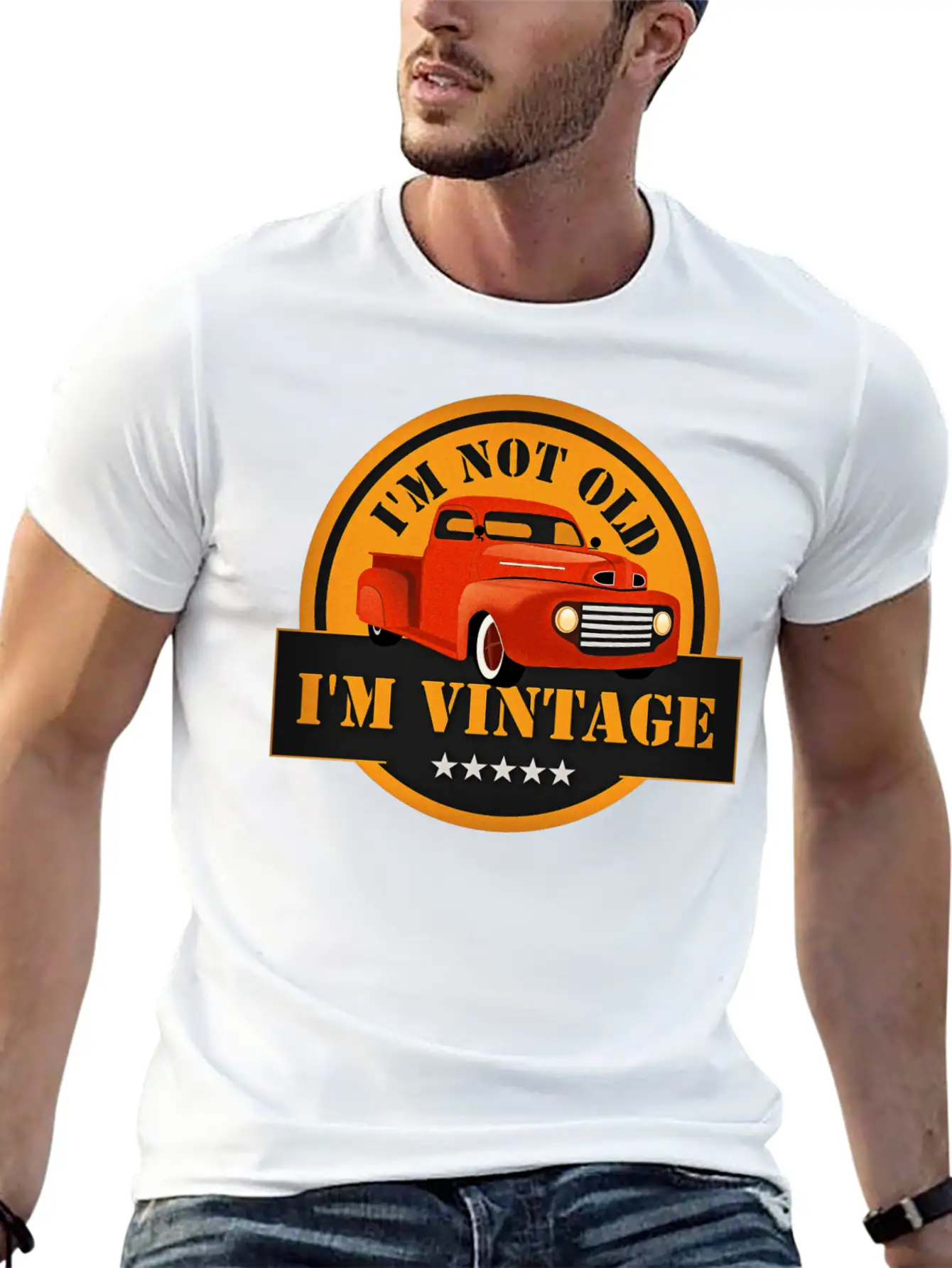 I Am Not Old I Am Vintage Classic Truck Timeless Short Sleeve Tee – Comfy And Minimalist Design