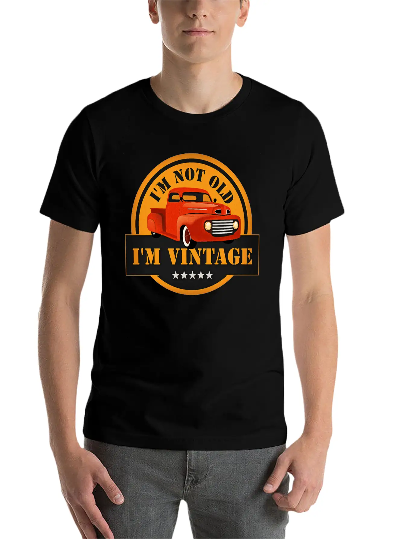 I Am Not Old I Am Vintage Classic Truck Timeless Short Sleeve Tee – Comfy And Minimalist Design