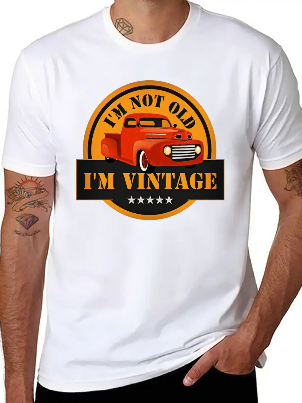 I Am Not Old I Am Vintage Classic Truck Timeless Short Sleeve Tee – Comfy And Minimalist Design