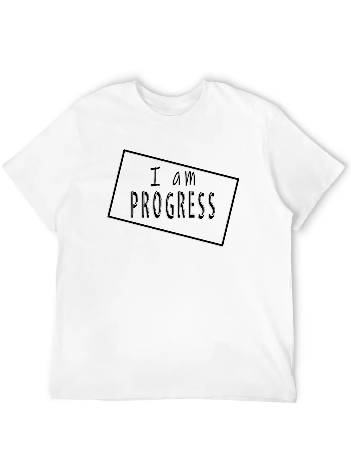 I Am Progress Unisex Casual T-Shirt – Clean Design For Daily Comfort