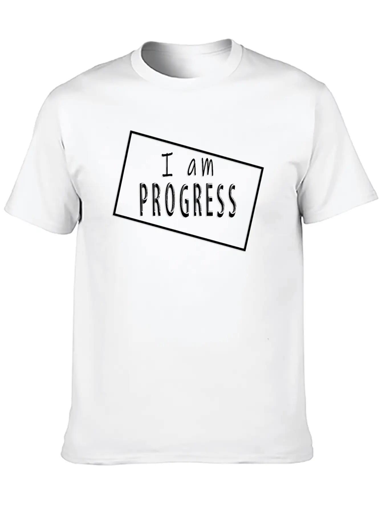 I Am Progress Unisex Casual T-Shirt – Clean Design For Daily Comfort