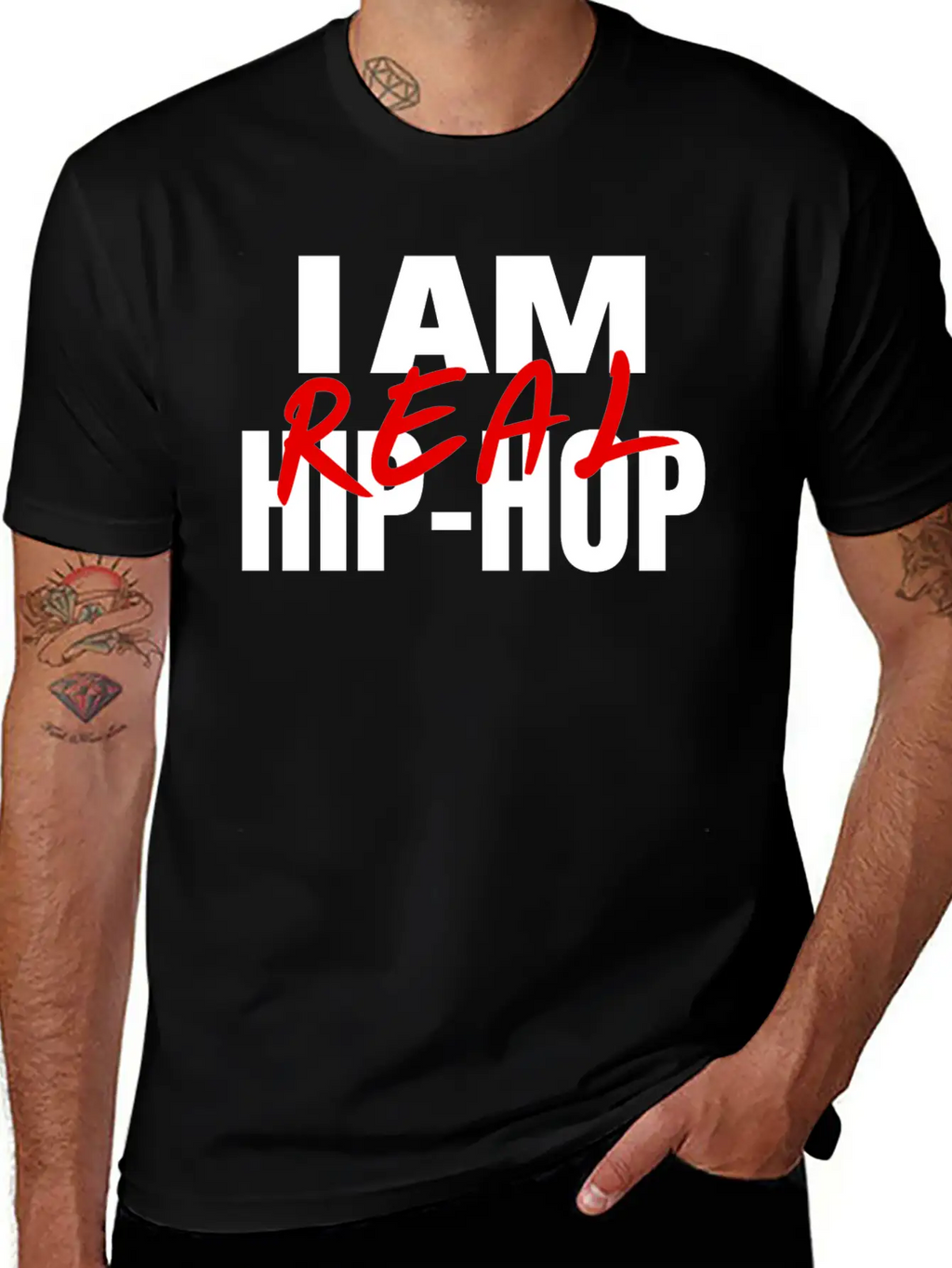 I Am Real Hip-Hop Timeless Short Sleeve Tee – Comfy And Minimalist Design
