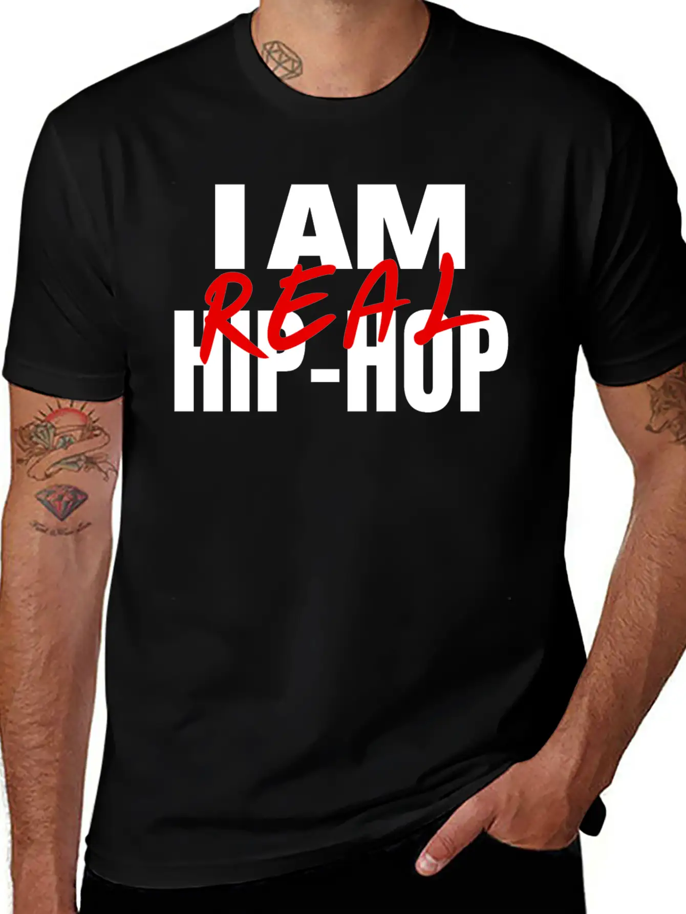 I Am Real Hip-Hop Timeless Short Sleeve Tee – Comfy And Minimalist Design