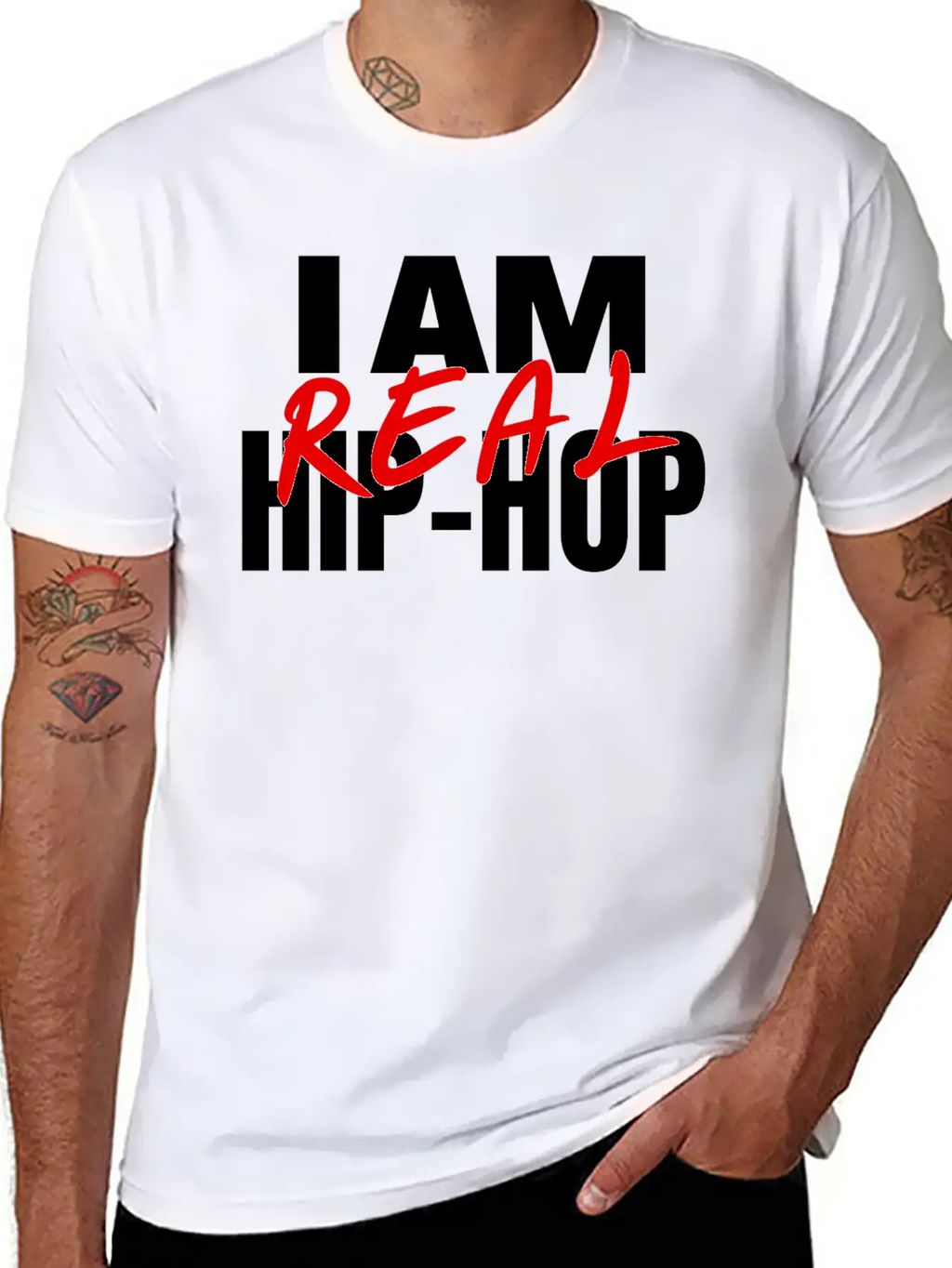 I Am Real Hip-Hop Timeless Short Sleeve Tee – Comfy And Minimalist Design