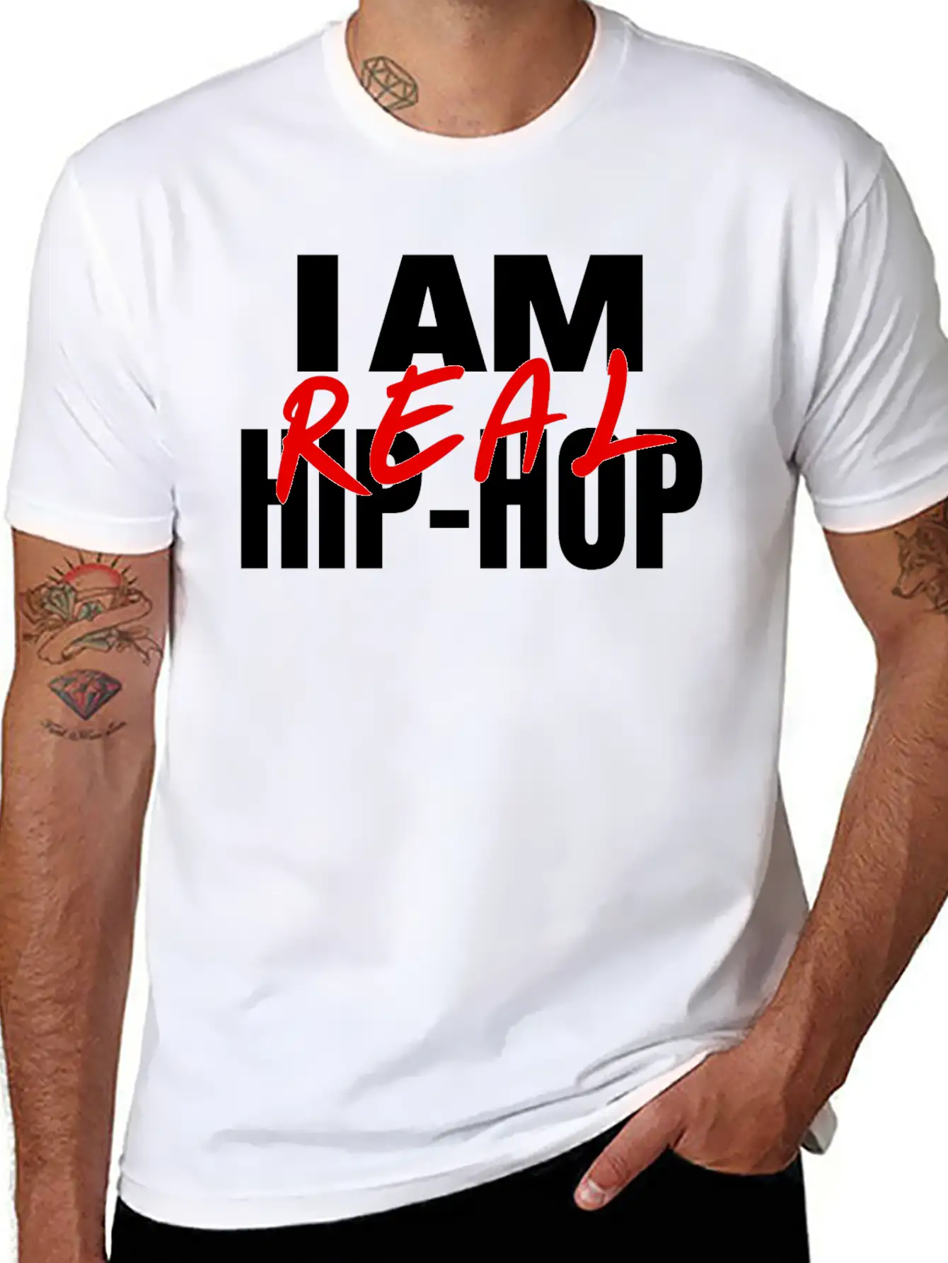 I Am Real Hip-Hop Timeless Short Sleeve Tee – Comfy And Minimalist Design
