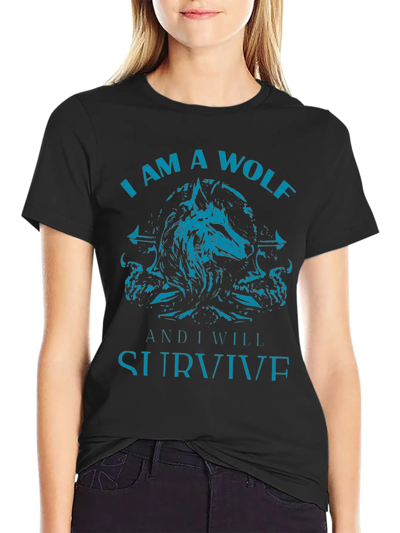 I Am Wolf I Will Survive 9 Classic Cotton Tee – Unisex Comfort For Any Season