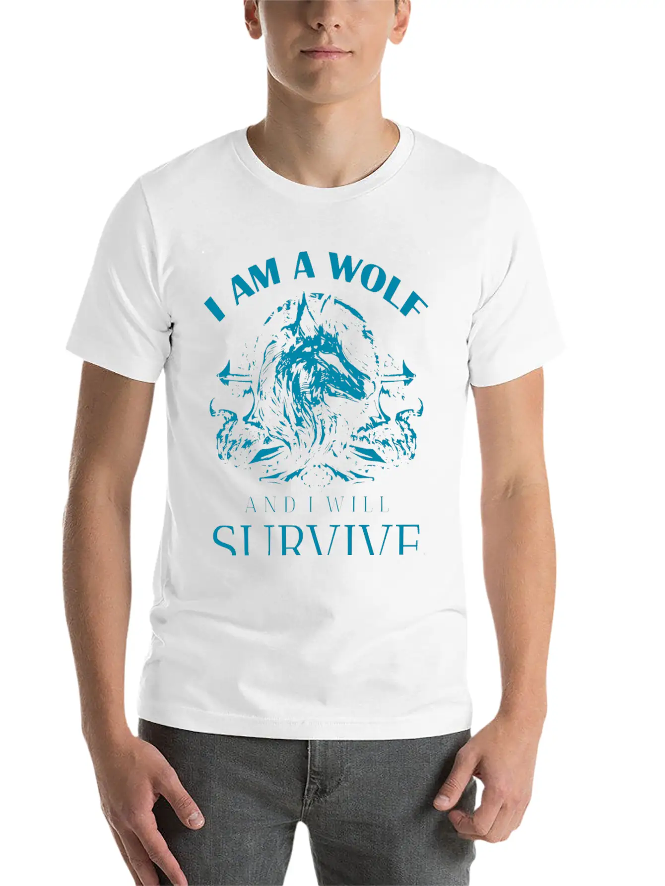 I Am Wolf I Will Survive 9 Classic Cotton Tee – Unisex Comfort For Any Season