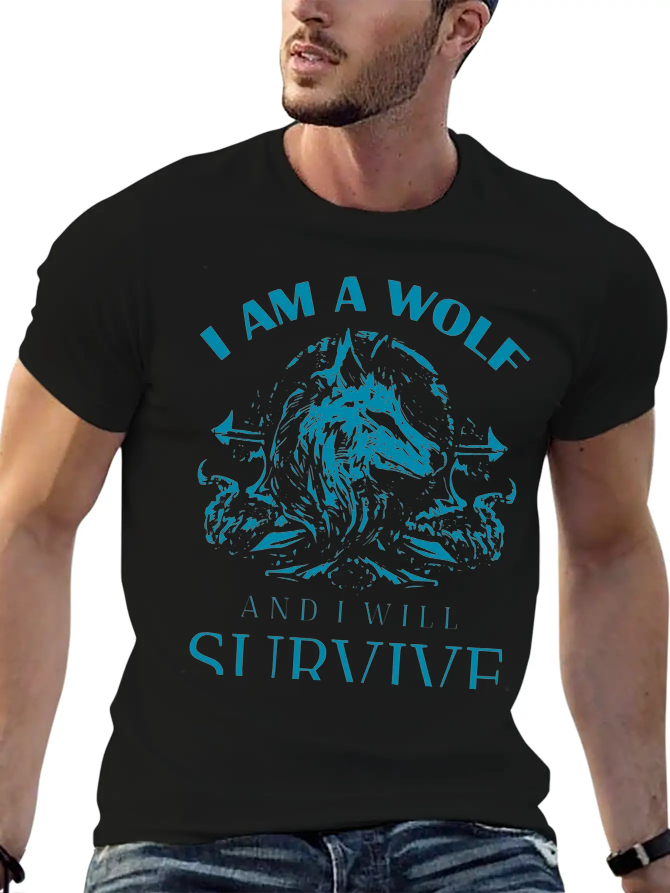 I Am Wolf I Will Survive 9 Classic Cotton Tee – Unisex Comfort For Any Season