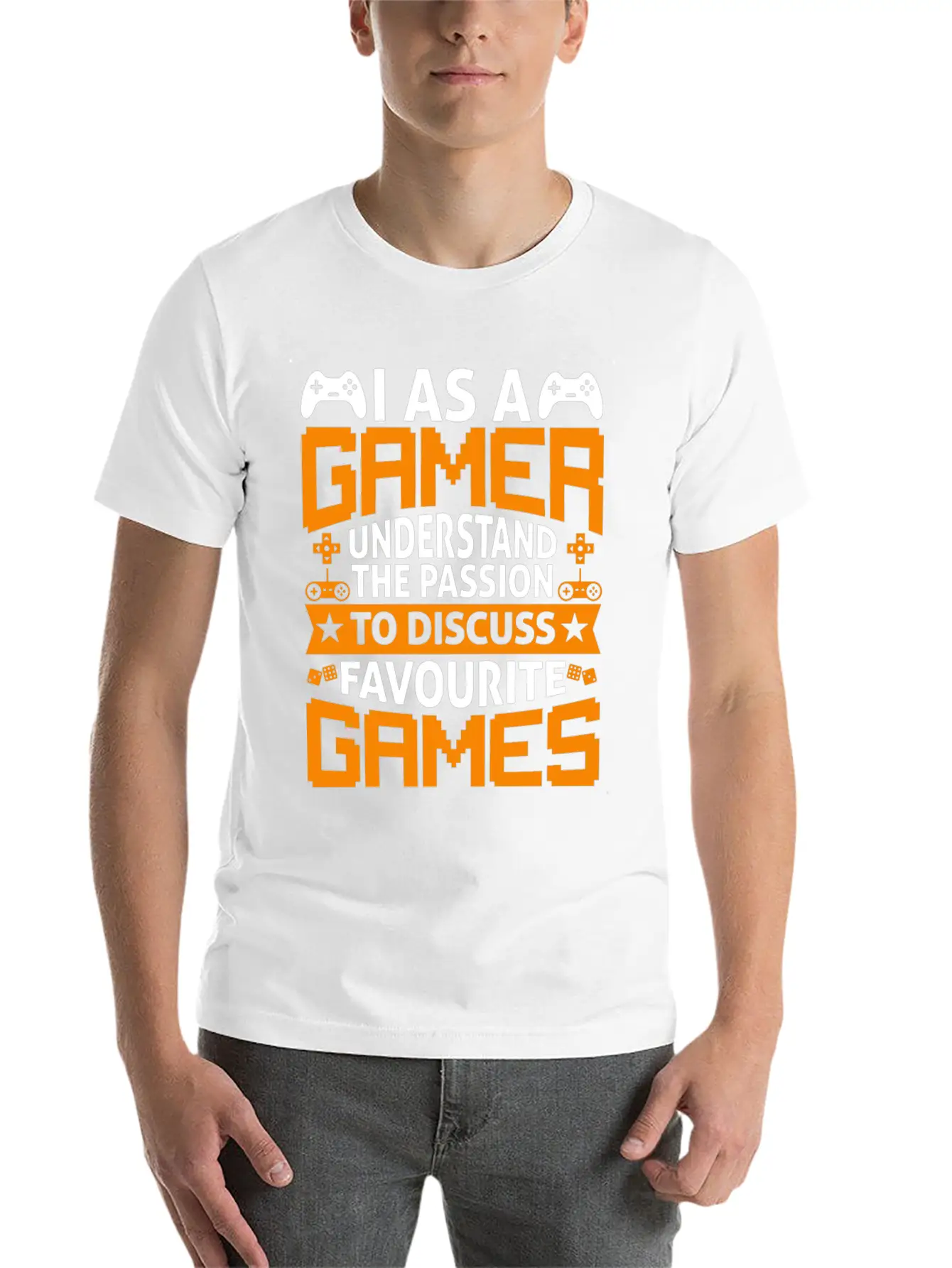 I As A Gamer Understand The Passion To Discuss.. Relaxed Everyday Tee – Lightweight And Durable Cotton