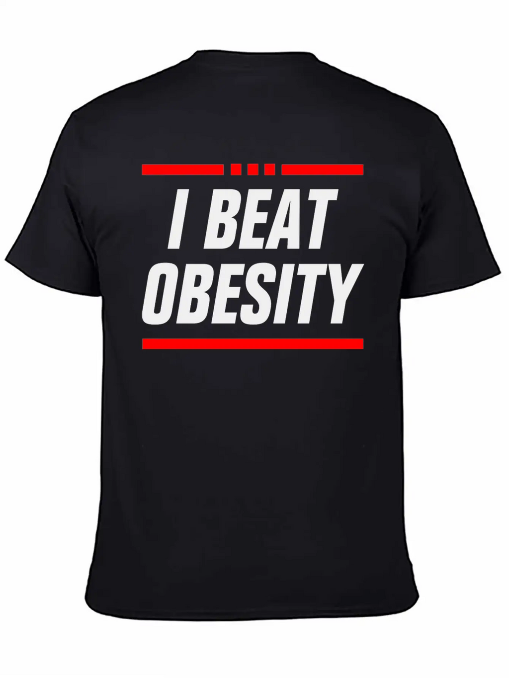 I BEAT OBESITY - OBESITY BEAT ME - SLIM FAT COUPLE Relaxed Everyday Tee – Lightweight And Durable Cotton