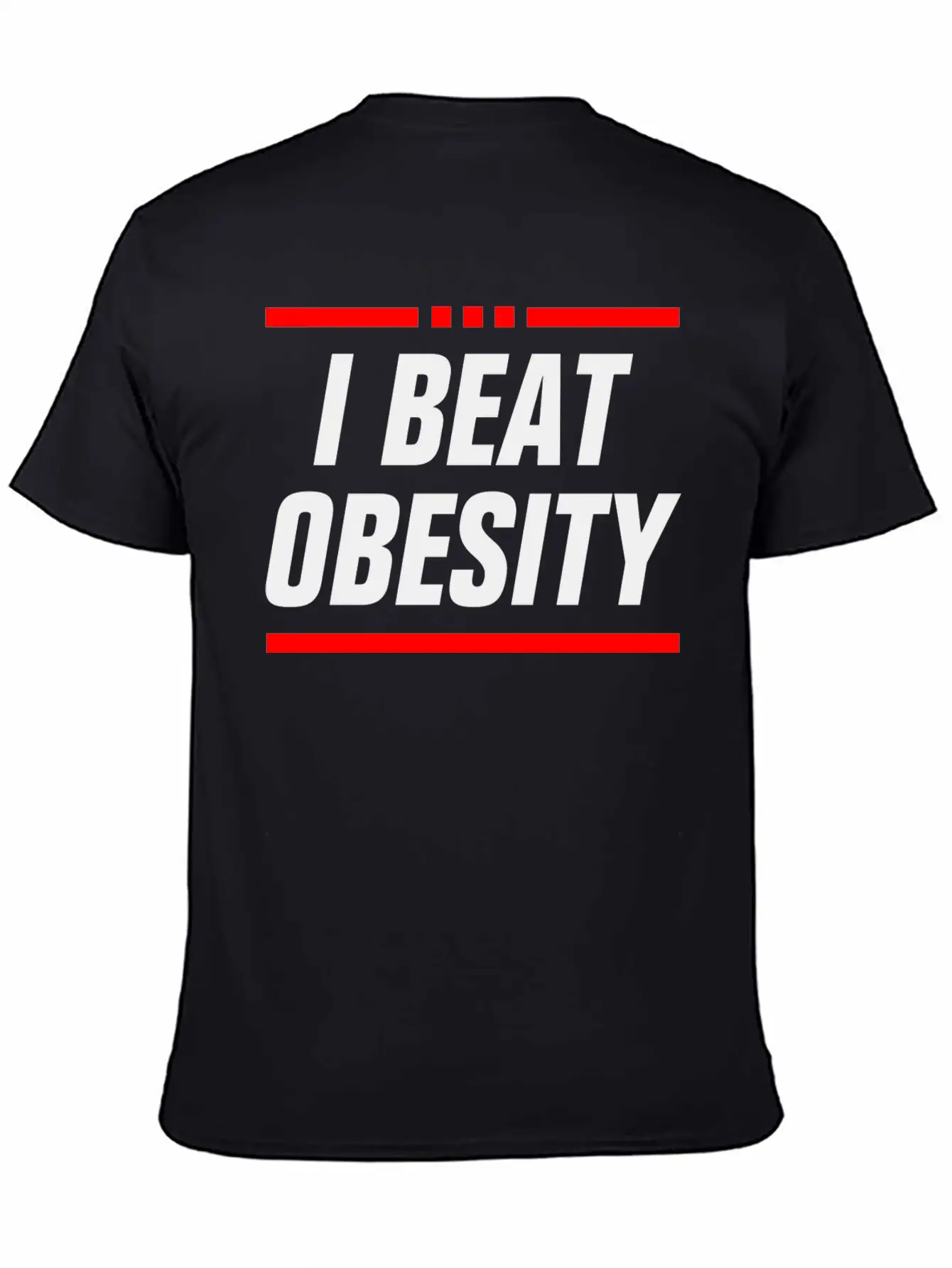 I BEAT OBESITY - OBESITY BEAT ME - SLIM FAT COUPLE Relaxed Everyday Tee – Lightweight And Durable Cotton