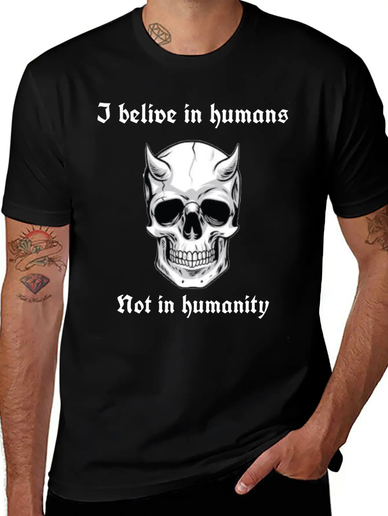 I Believe In Humans Not Humanity Classic Cotton Tee – Unisex Comfort For Any Season