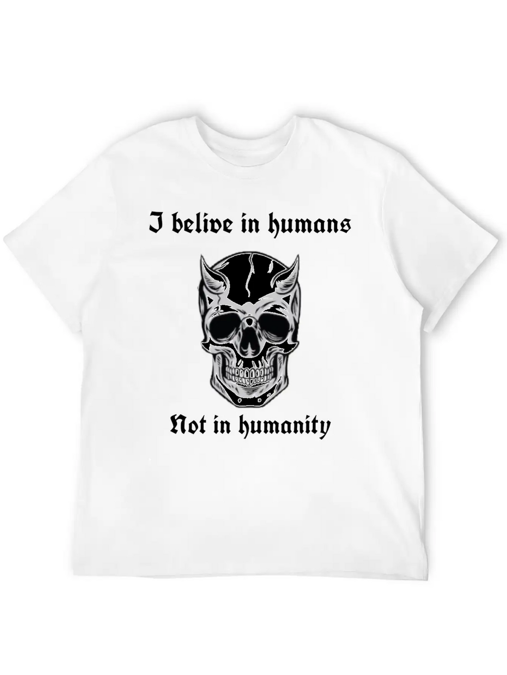 I Believe In Humans Not Humanity Classic Cotton Tee – Unisex Comfort For Any Season