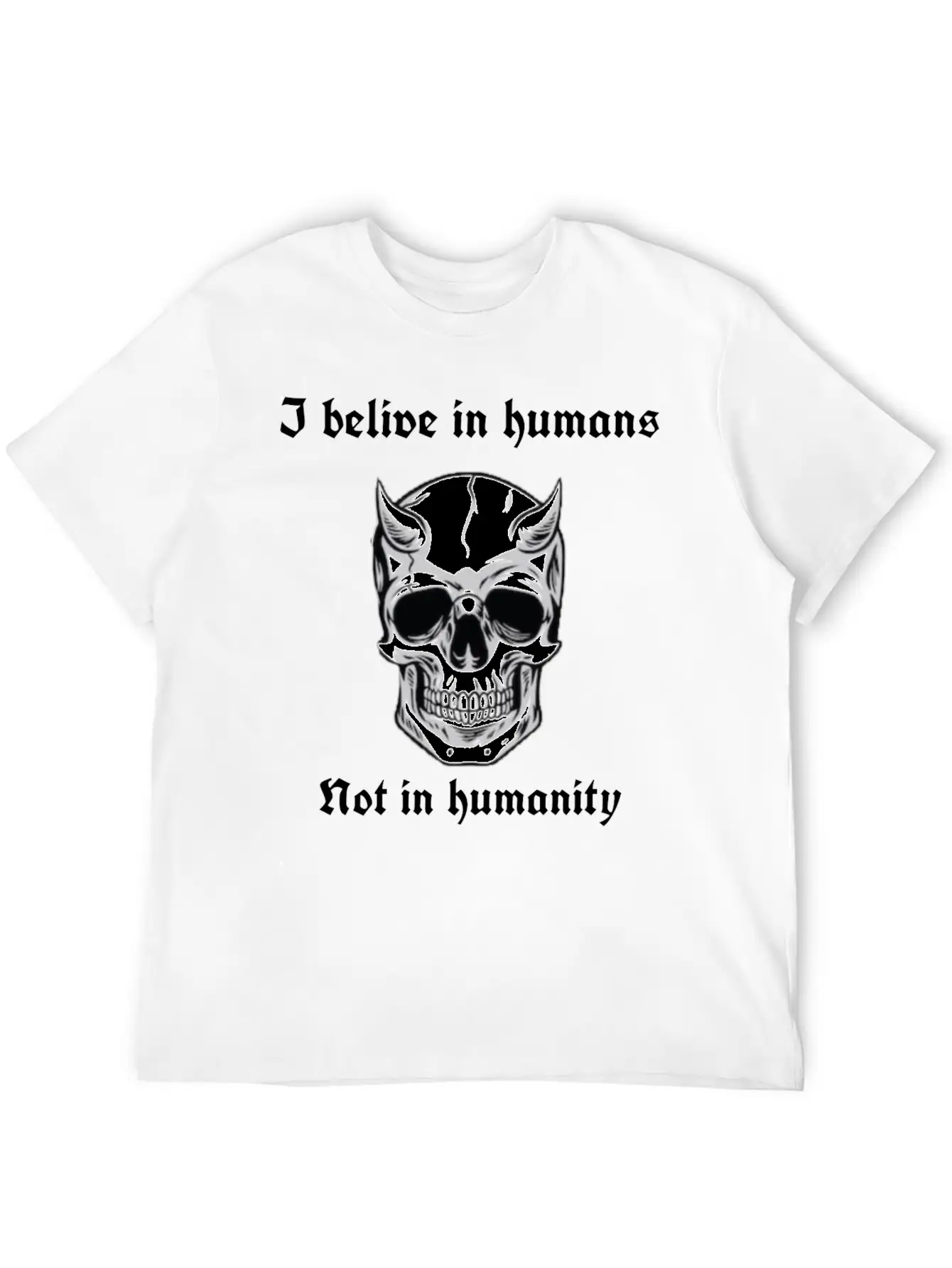 I Believe In Humans Not Humanity Classic Cotton Tee – Unisex Comfort For Any Season
