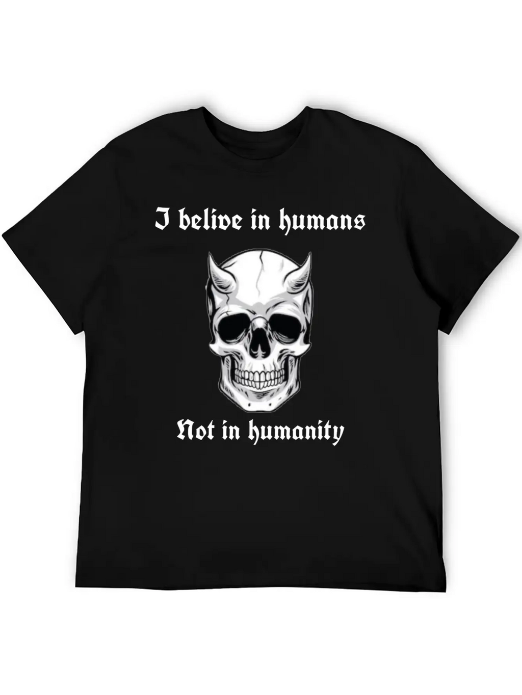 I Believe In Humans Not Humanity Classic Cotton Tee – Unisex Comfort For Any Season