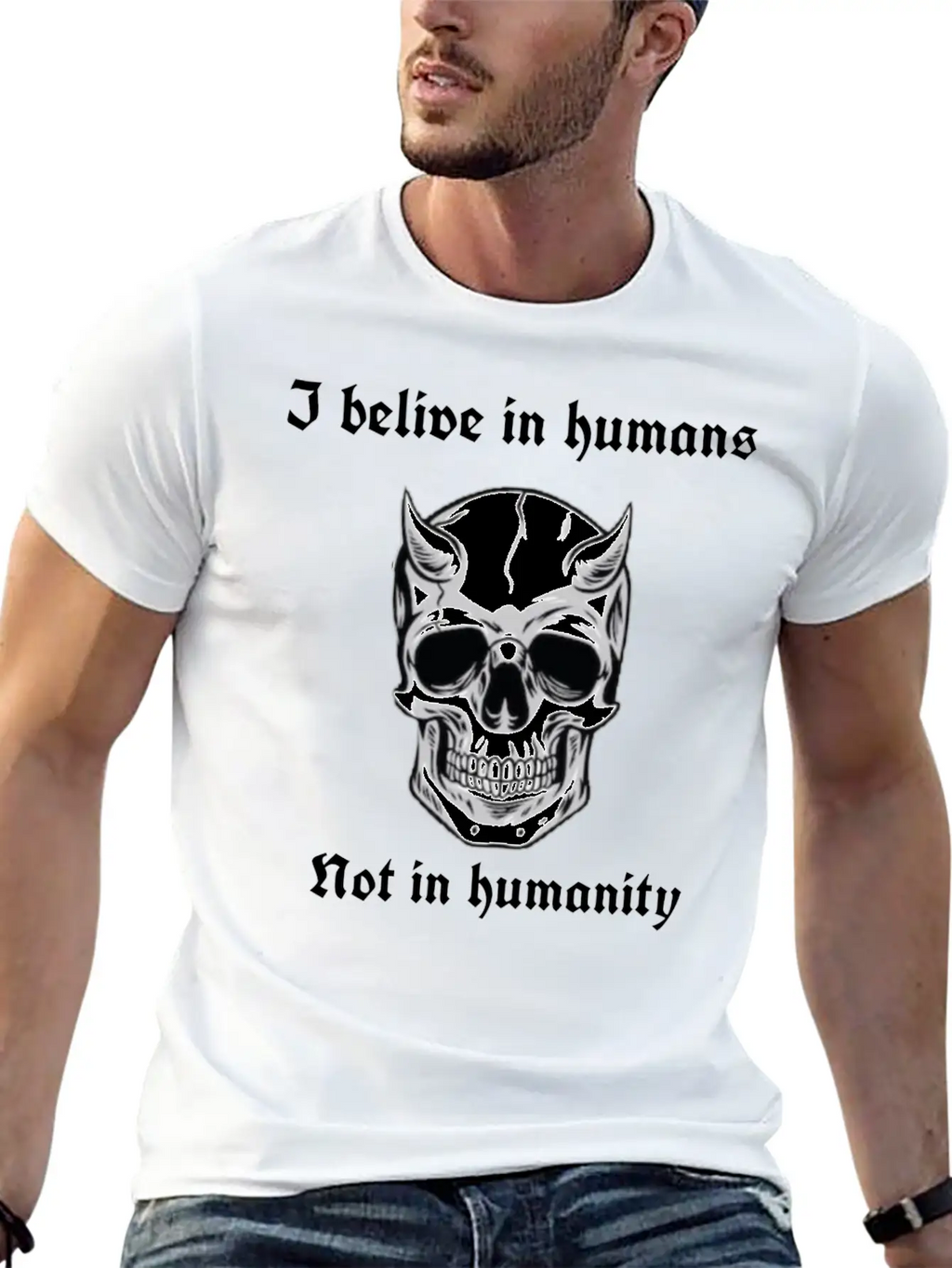 I Believe In Humans Not Humanity Classic Cotton Tee – Unisex Comfort For Any Season