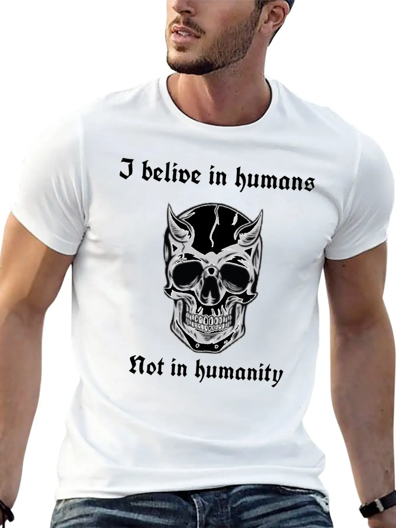 I Believe In Humans Not Humanity Classic Cotton Tee – Unisex Comfort For Any Season