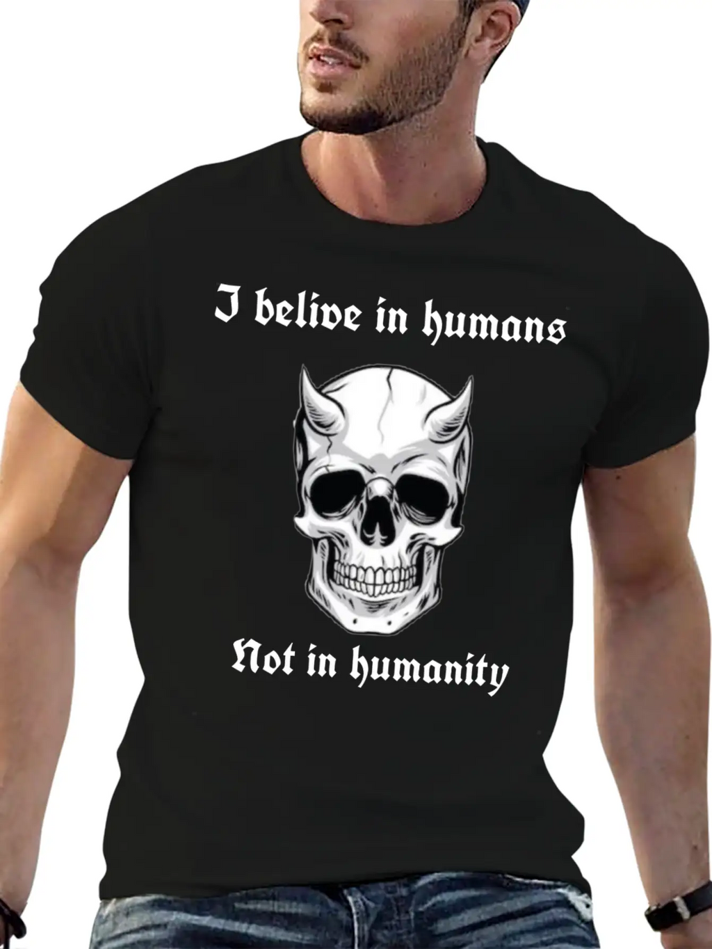 I Believe In Humans Not Humanity Classic Cotton Tee – Unisex Comfort For Any Season
