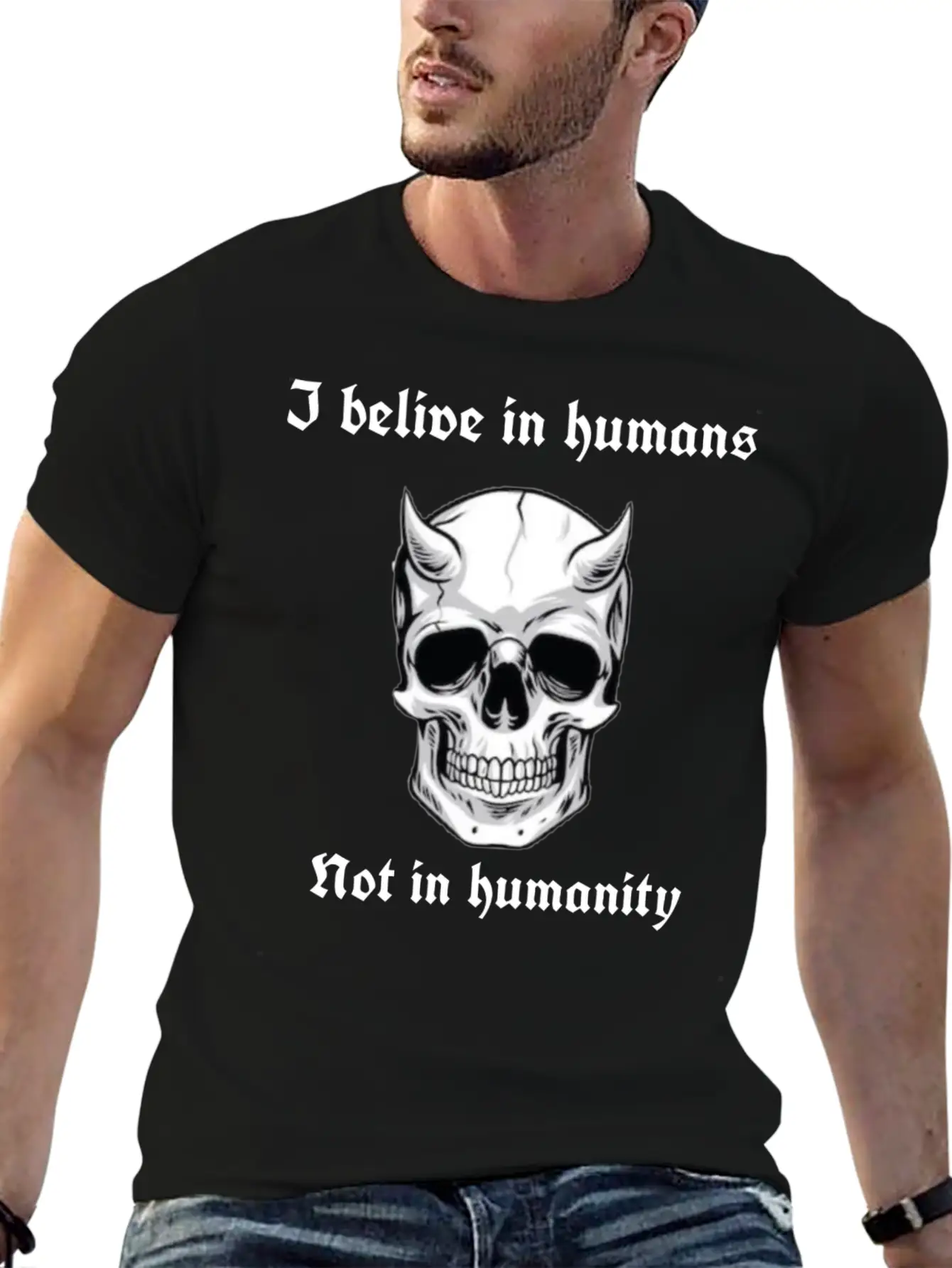 I Believe In Humans Not Humanity Classic Cotton Tee – Unisex Comfort For Any Season