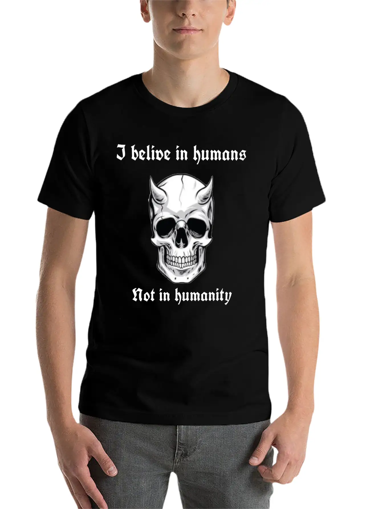 I Believe In Humans Not Humanity Classic Cotton Tee – Unisex Comfort For Any Season