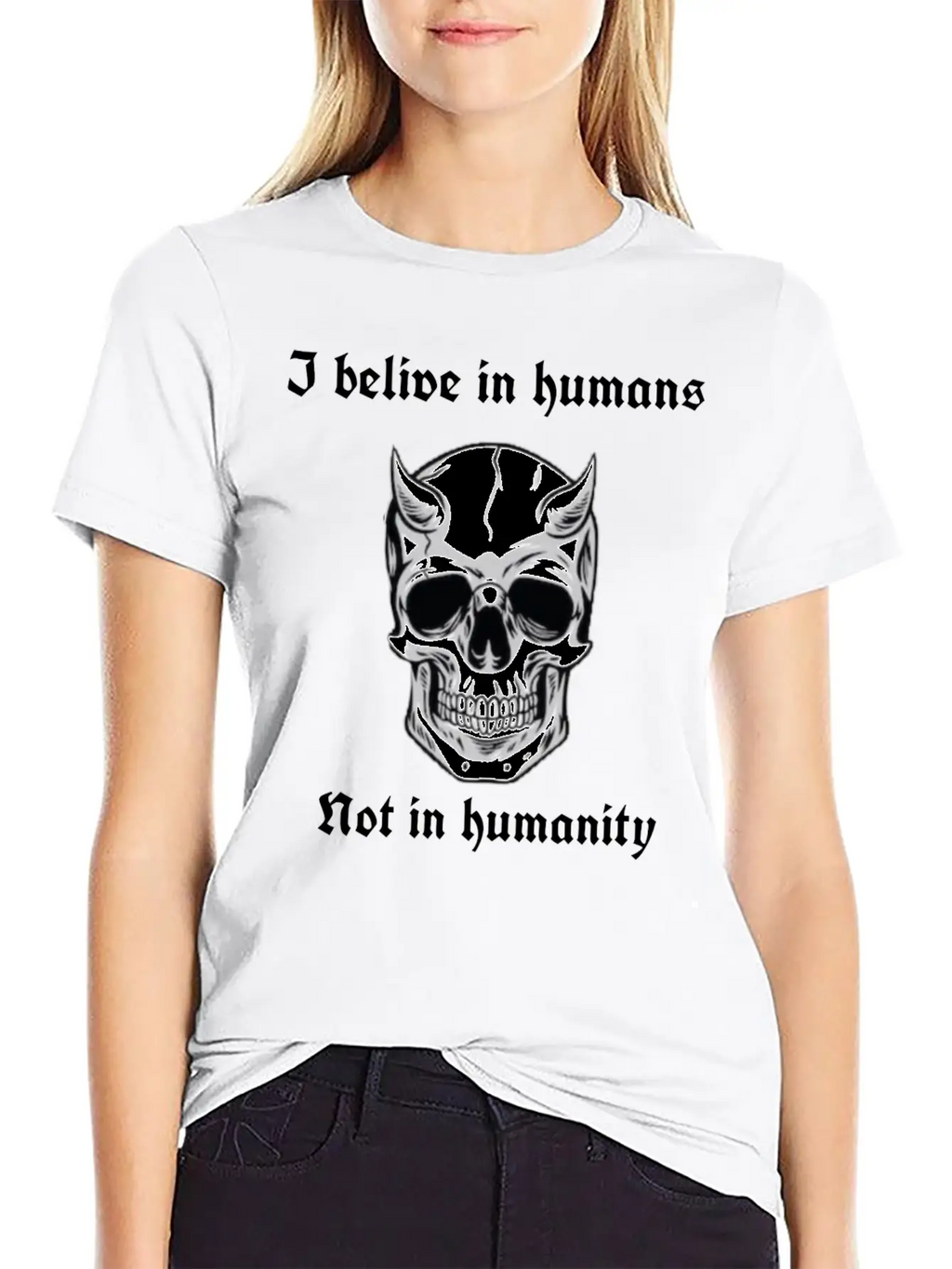 I Believe In Humans Not Humanity Classic Cotton Tee – Unisex Comfort For Any Season