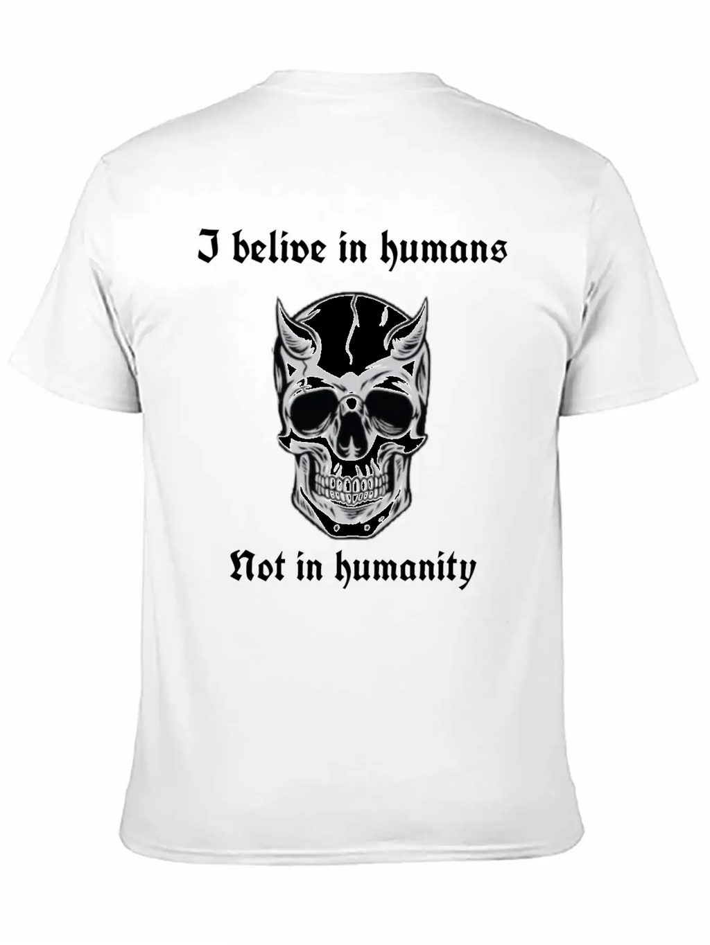 I Believe In Humans Not Humanity Classic Cotton Tee – Unisex Comfort For Any Season