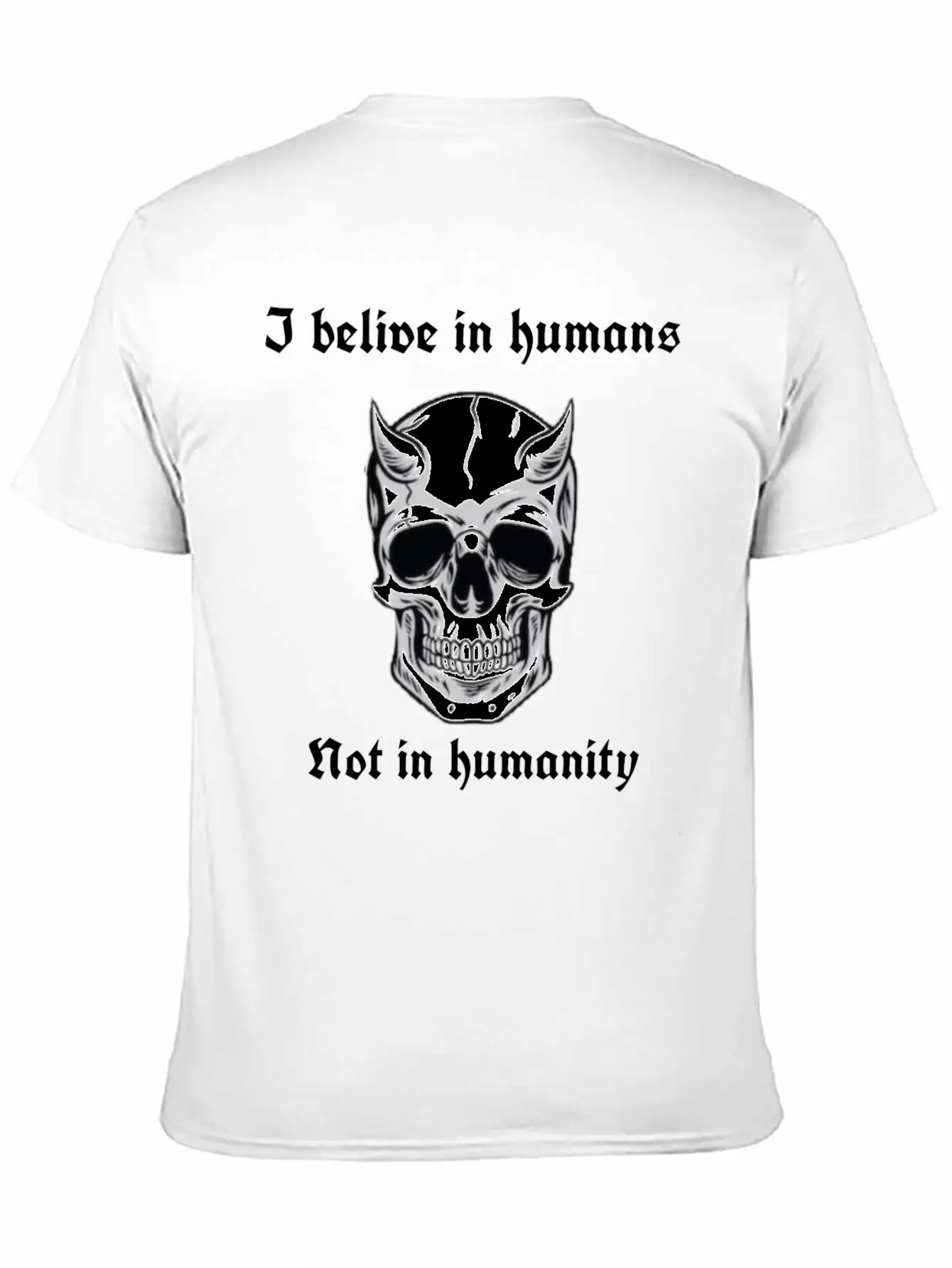 I Believe In Humans Not Humanity Classic Cotton Tee – Unisex Comfort For Any Season