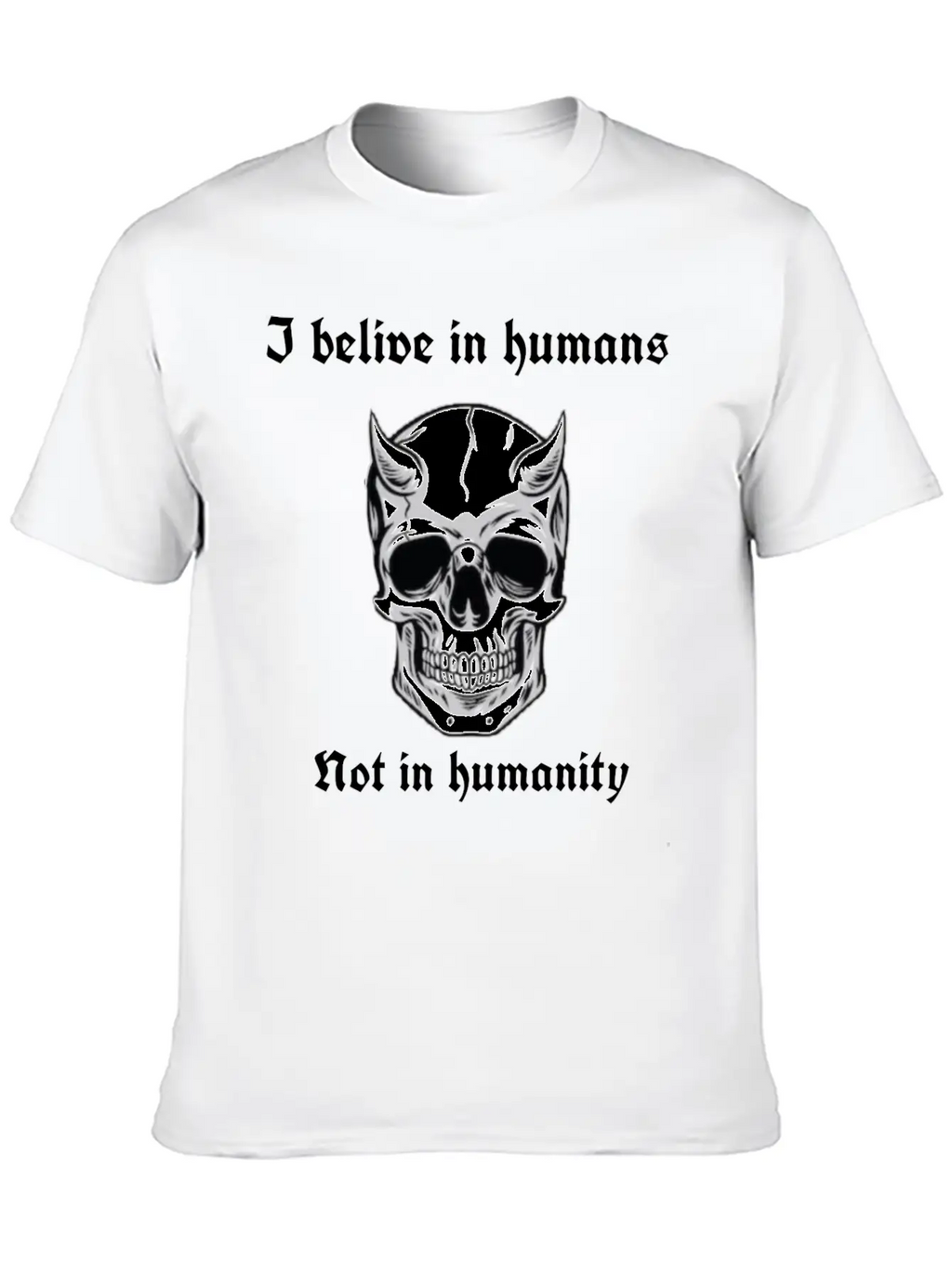 I Believe In Humans Not Humanity Classic Cotton Tee – Unisex Comfort For Any Season