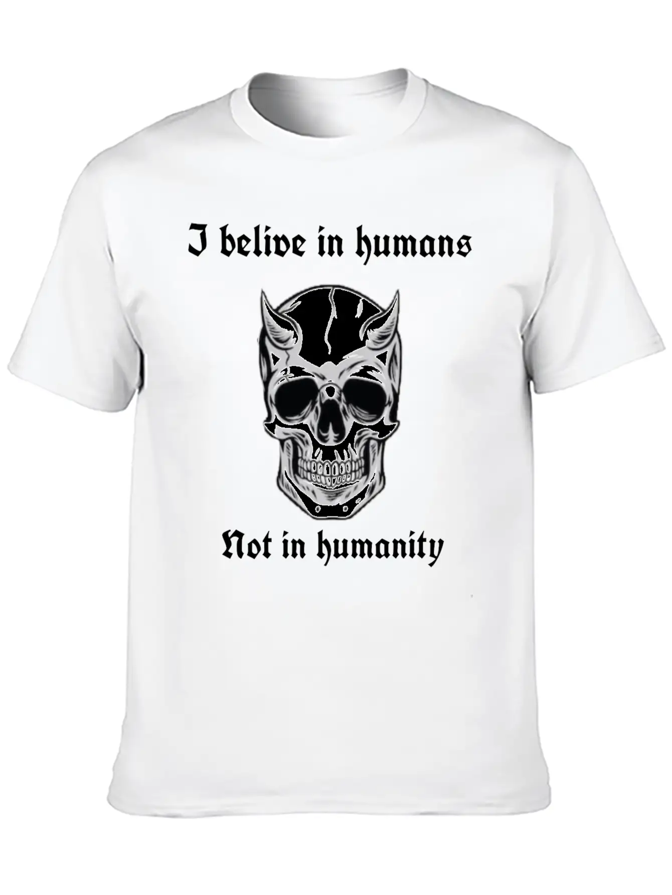 I Believe In Humans Not Humanity Classic Cotton Tee – Unisex Comfort For Any Season