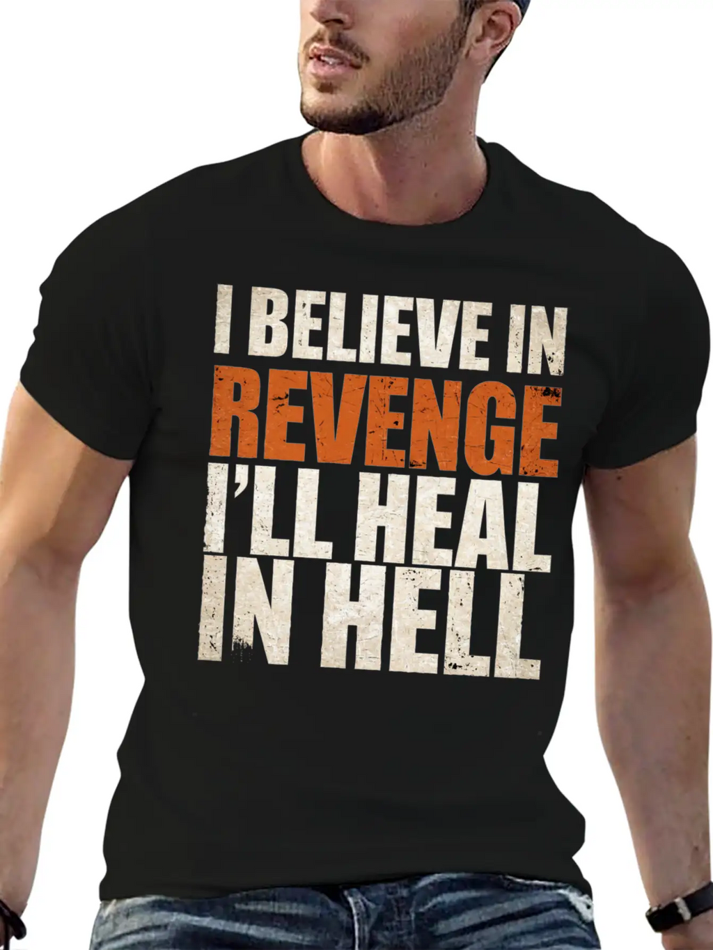 I Believe In Revenge I'll Heal In Hell 9 Breathable Soft Cotton T-Shirt – Timeless Casual Look