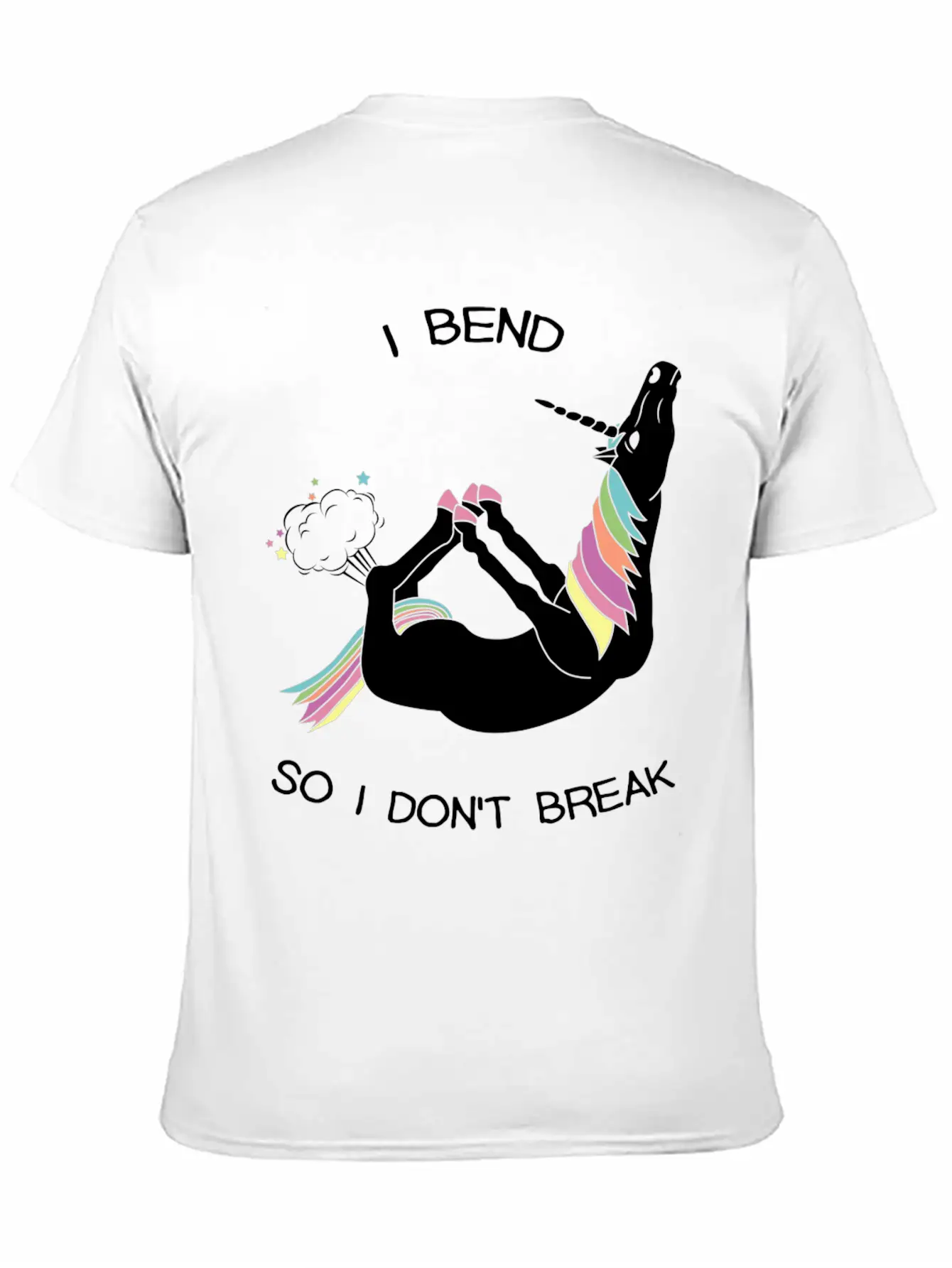 I BEND SO I DON T BREAK Basic Graphic T-Shirt – Daily Comfort In Soft Cotton