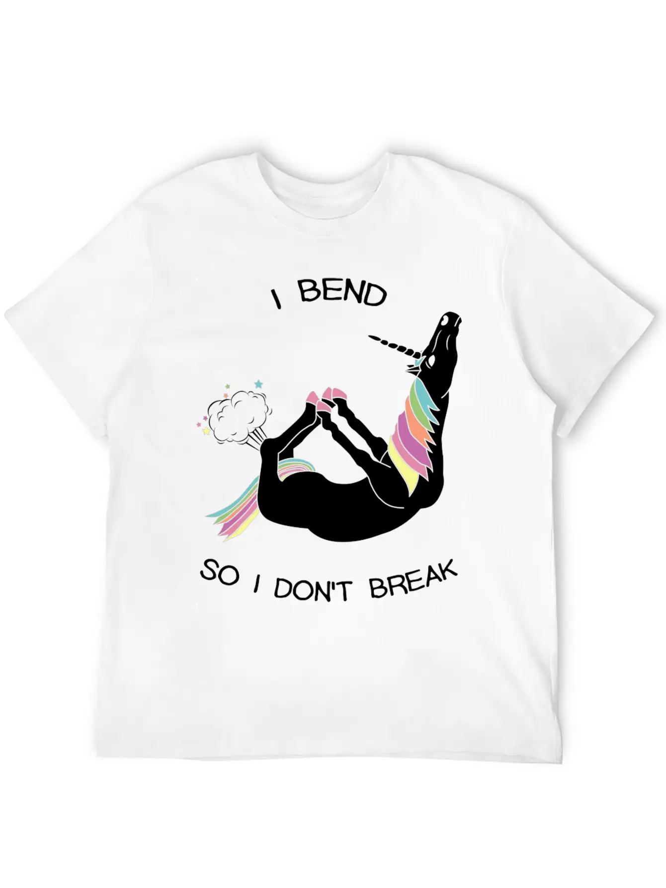I BEND SO I DON T BREAK Basic Graphic T-Shirt – Daily Comfort In Soft Cotton