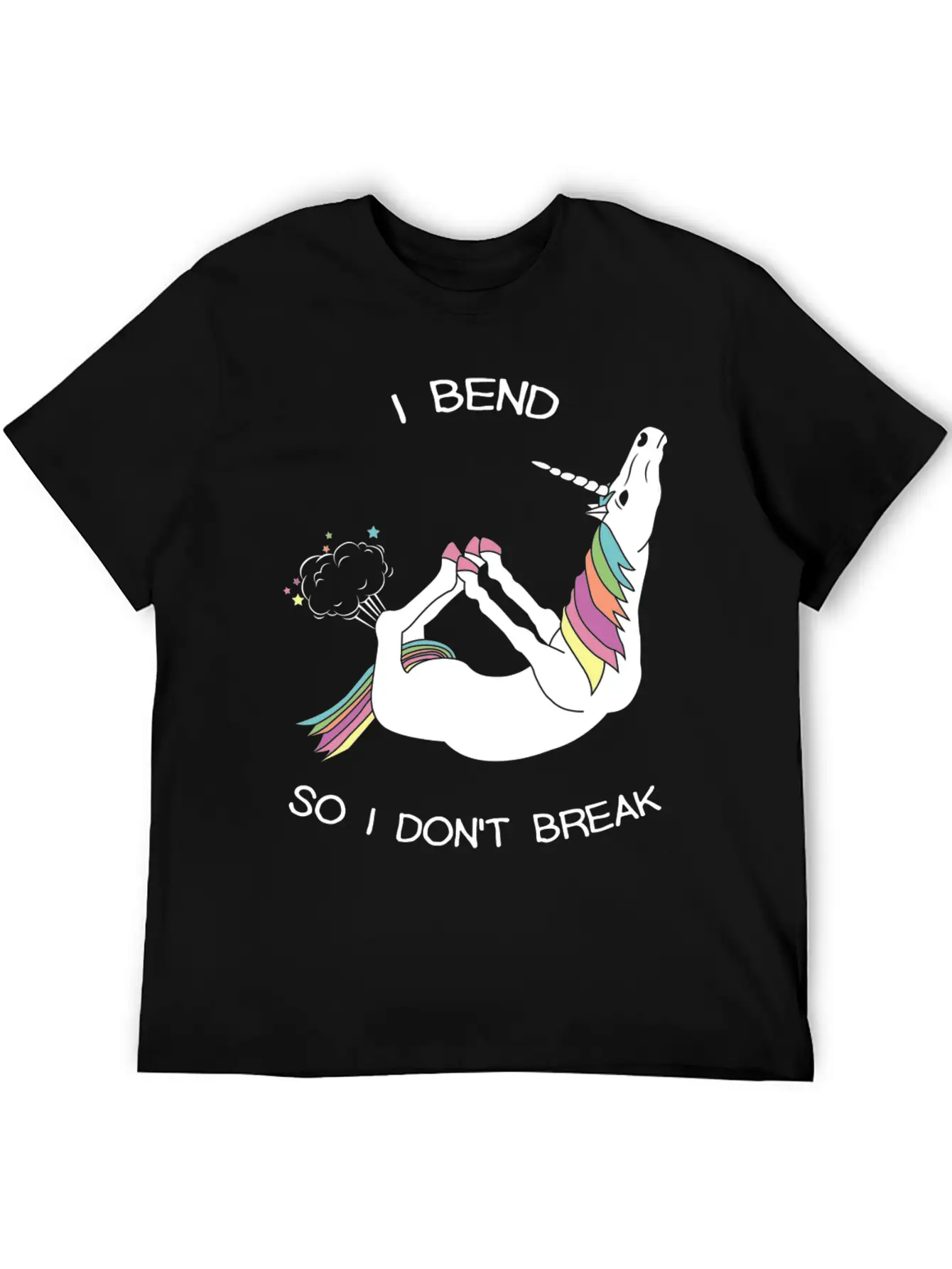 I BEND SO I DON T BREAK Basic Graphic T-Shirt – Daily Comfort In Soft Cotton
