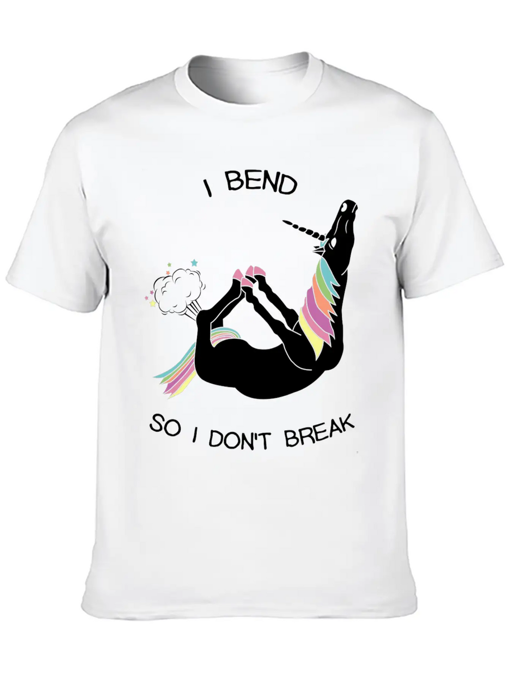 I BEND SO I DON T BREAK Basic Graphic T-Shirt – Daily Comfort In Soft Cotton