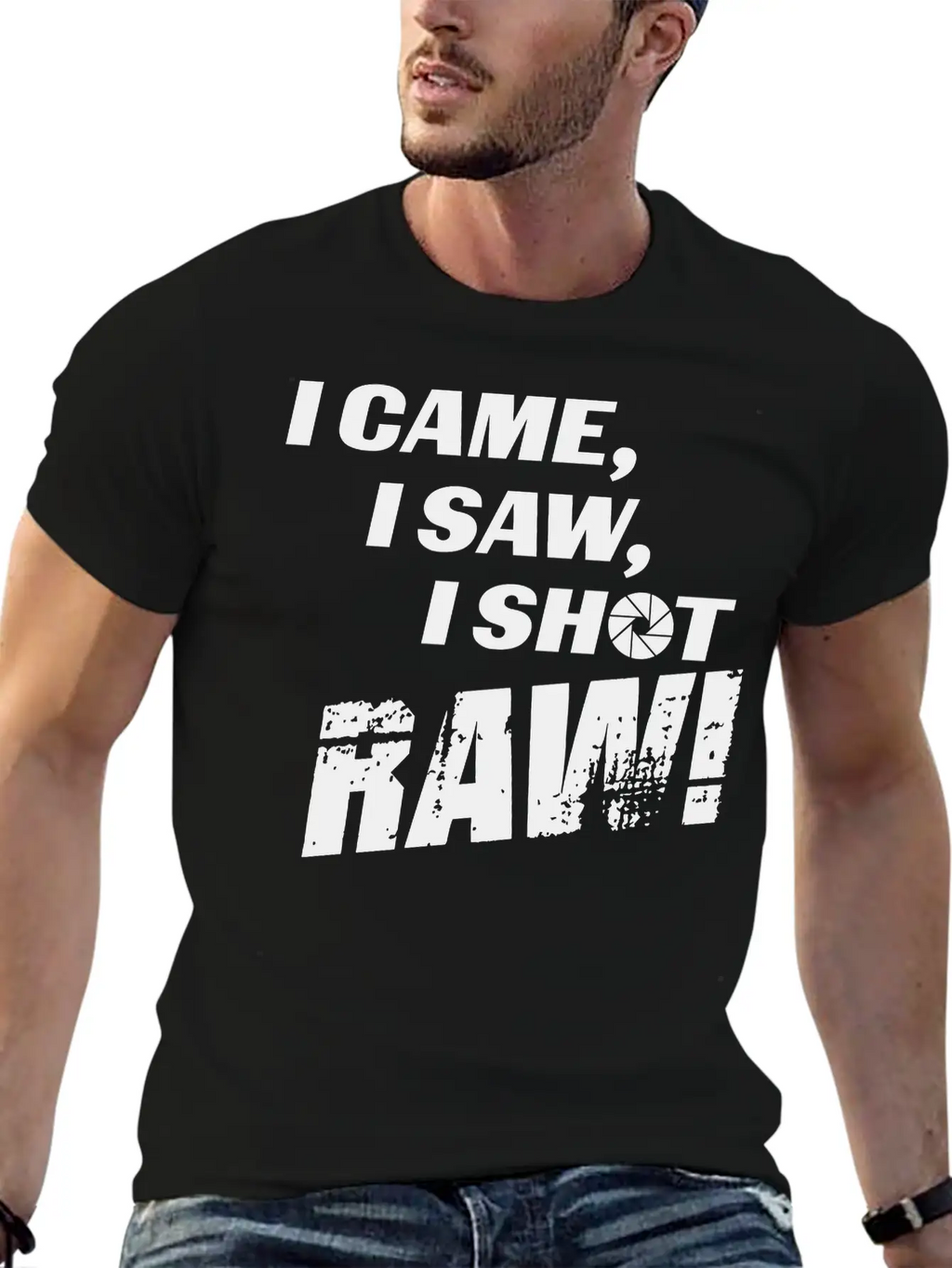 I Came, I Saw, I Shot Raw Essential Cotton Tee For Daily Outfits – Unisex Style