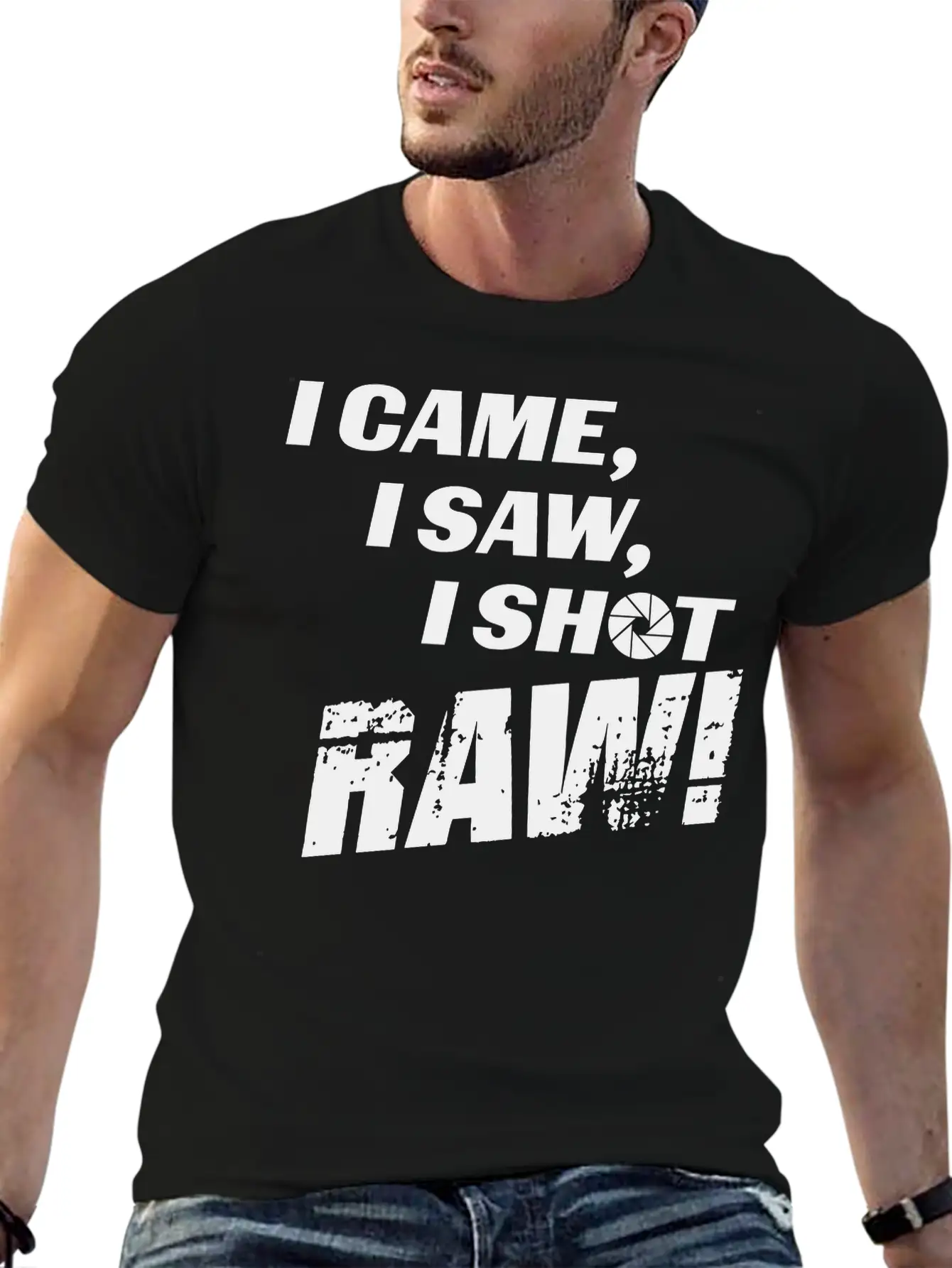 I Came, I Saw, I Shot Raw Essential Cotton Tee For Daily Outfits – Unisex Style