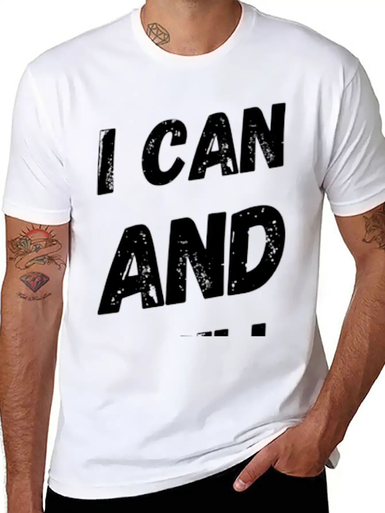 I Can And I Will Watch Me Motivation Quote Classic Cotton Tee – Unisex Comfort For Any Season