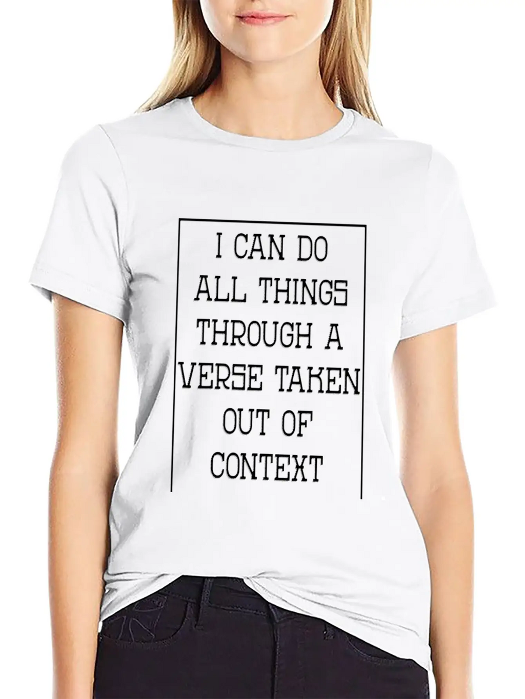 I Can Do All Things Through A Verse Taken Gift Breathable Graphic T-Shirt – Perfect For Casual Days