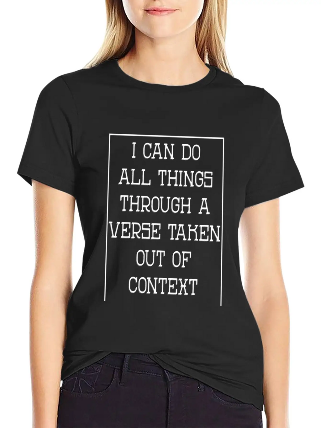 I Can Do All Things Through A Verse Taken Gift Breathable Graphic T-Shirt – Perfect For Casual Days