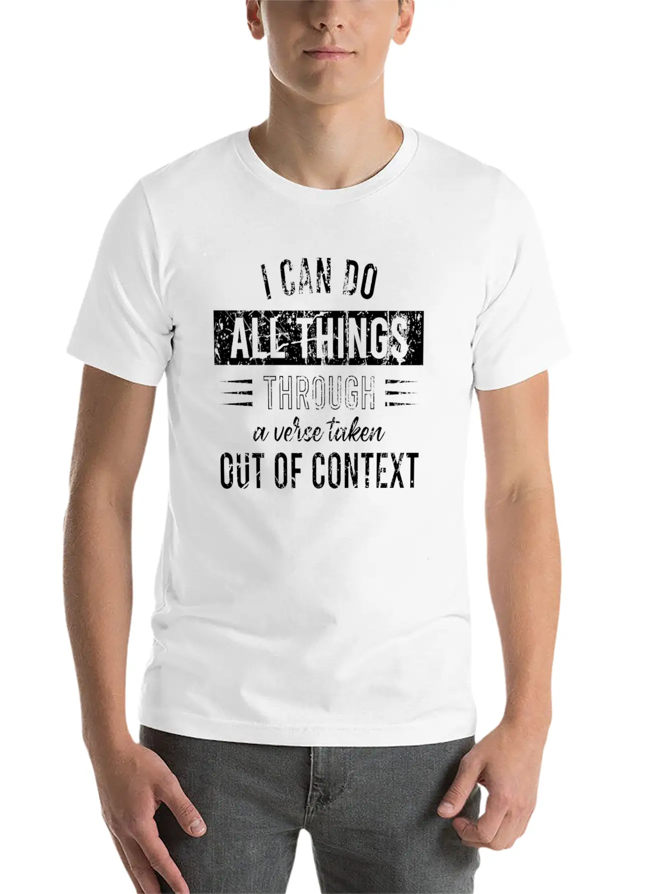 I Can Do All Things Through A Verse Taken Out Of C Classic Cotton Tee – Unisex Comfort For Any Season