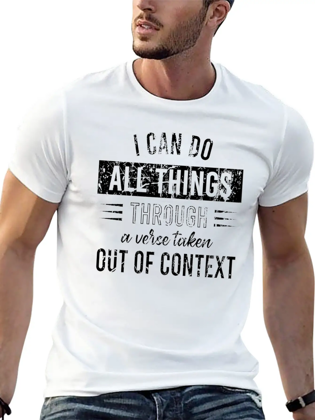 I Can Do All Things Through A Verse Taken Out Of C Classic Cotton Tee – Unisex Comfort For Any Season