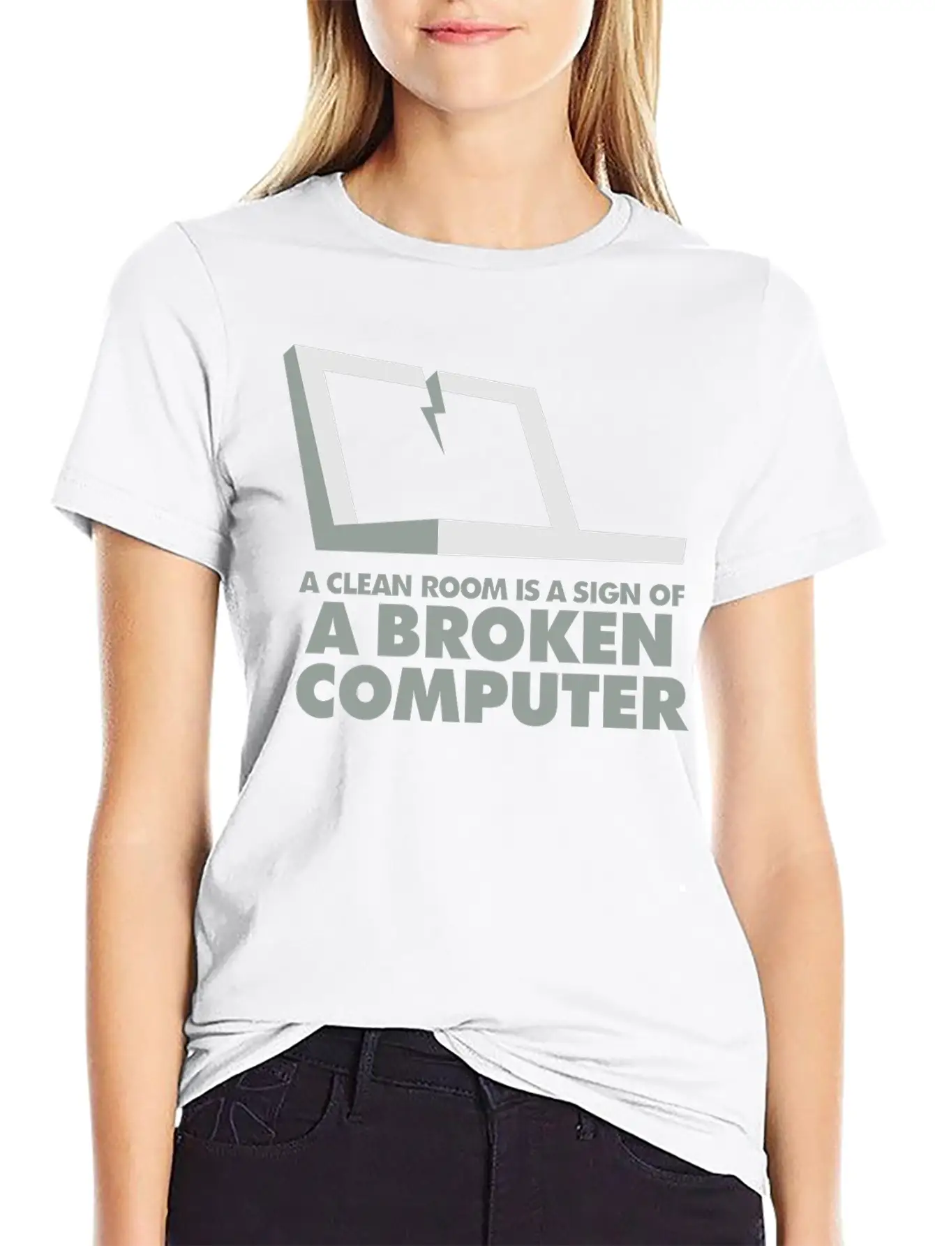 I Clean My Room Because My Computer Is Broken Essential Cotton Tee For Daily Outfits – Unisex Style
