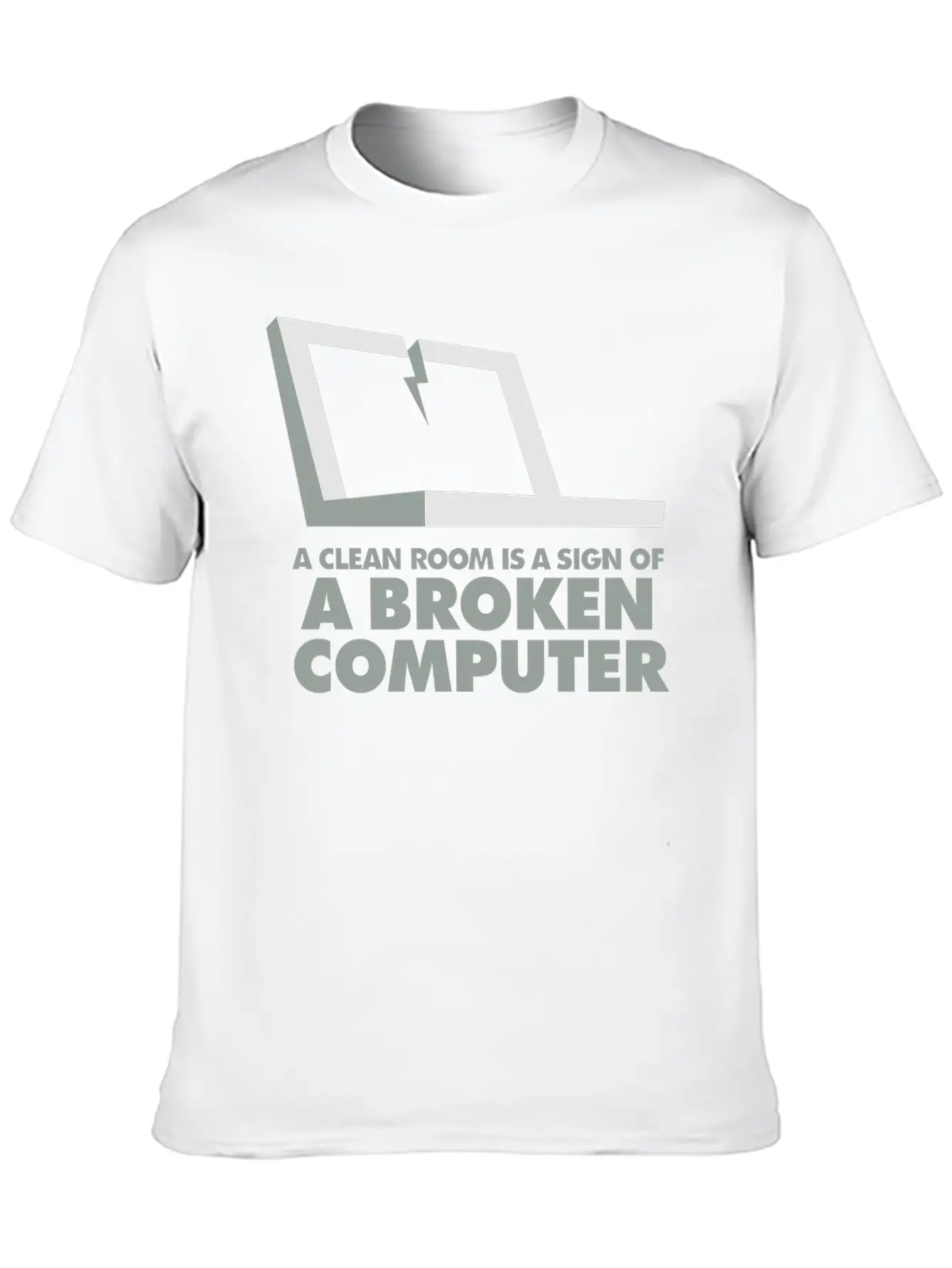 I Clean My Room Because My Computer Is Broken Essential Cotton Tee For Daily Outfits – Unisex Style