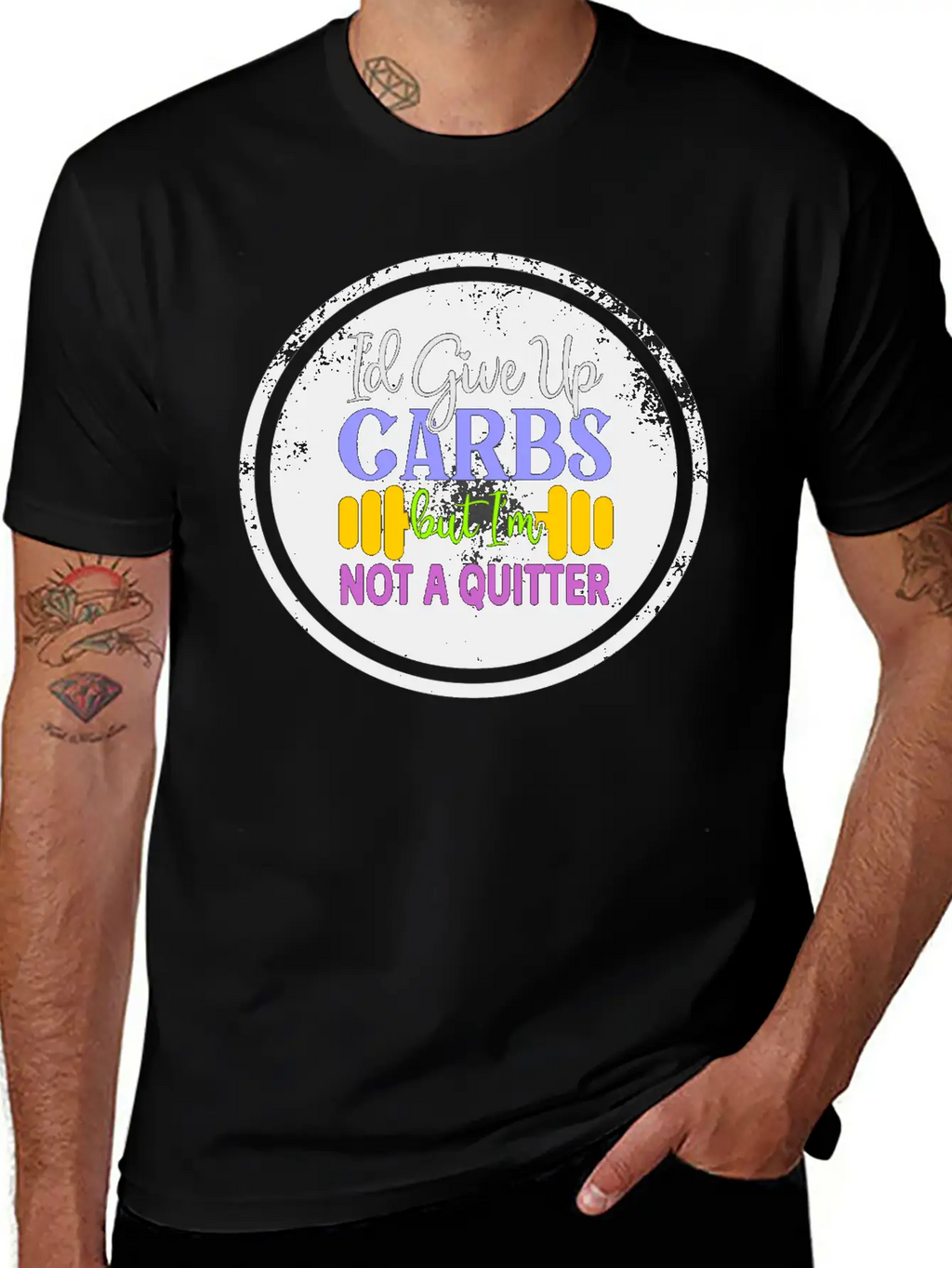 I D Give Up Carbs But I M Not A Quitter Stylish Everyday T-Shirt – Unisex Basic Cotton Tee