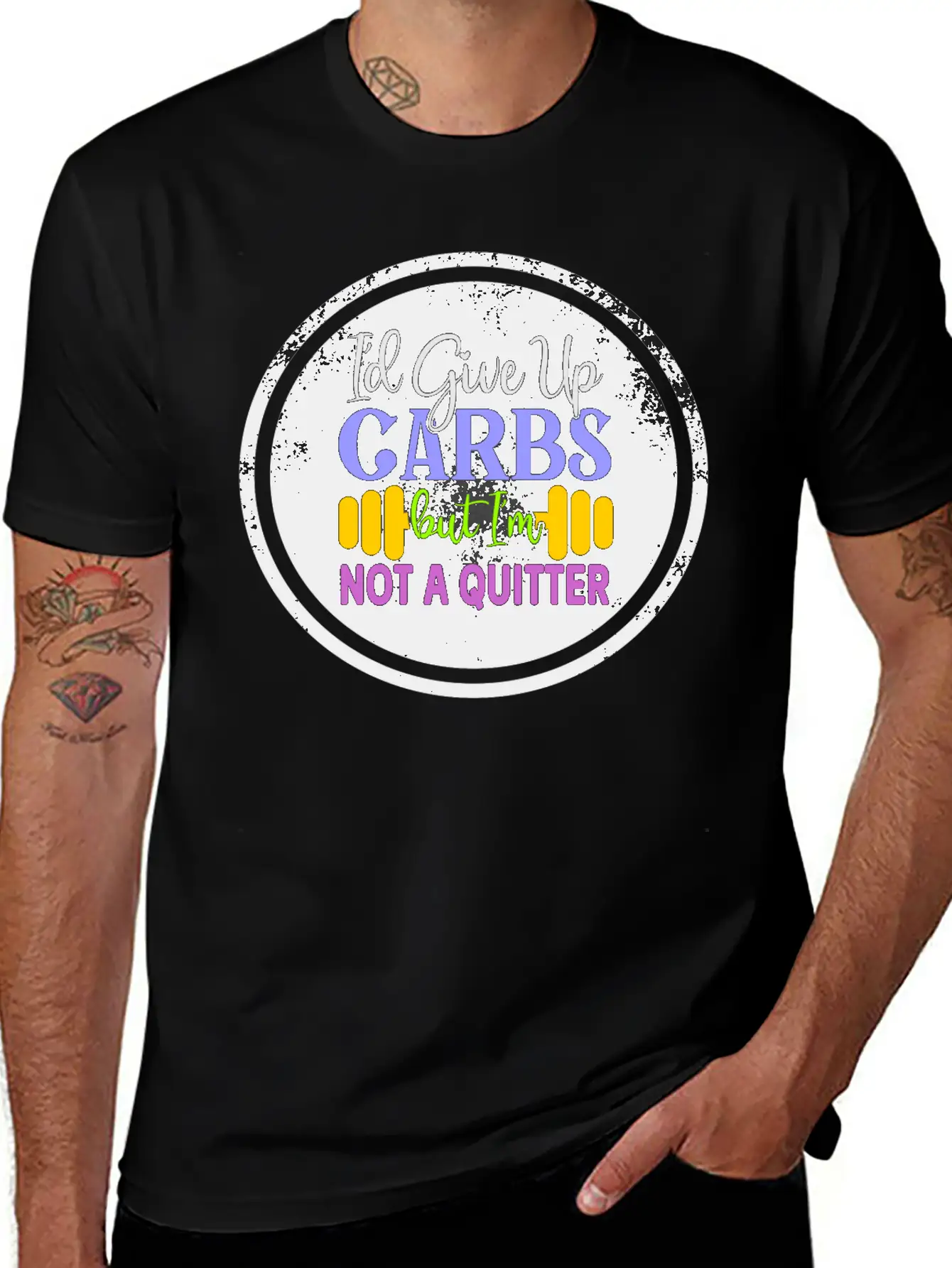 I D Give Up Carbs But I M Not A Quitter Stylish Everyday T-Shirt – Unisex Basic Cotton Tee